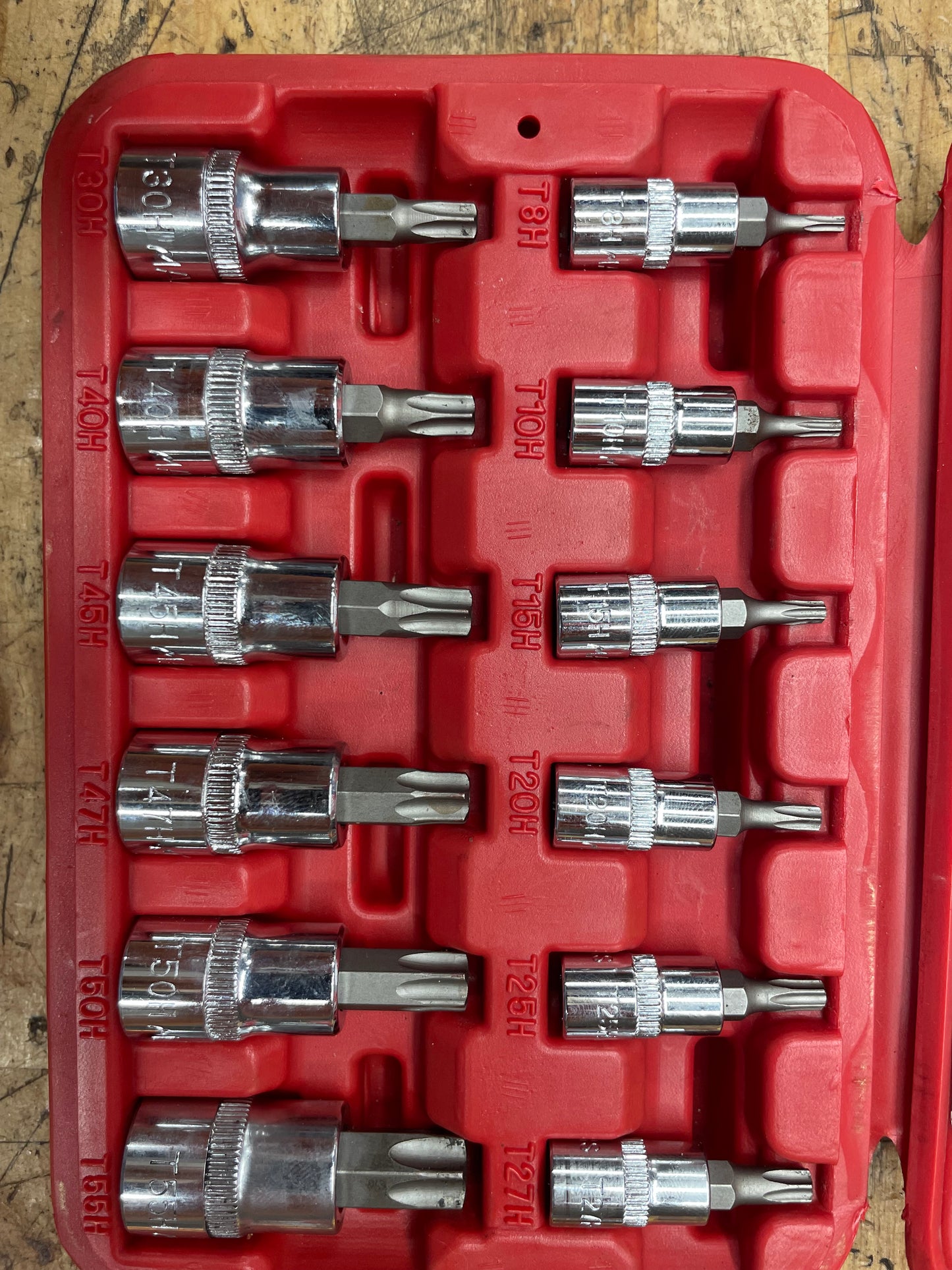 Mac Tools Security Torx Socket Set 12pc LIKE NEW ST12HB