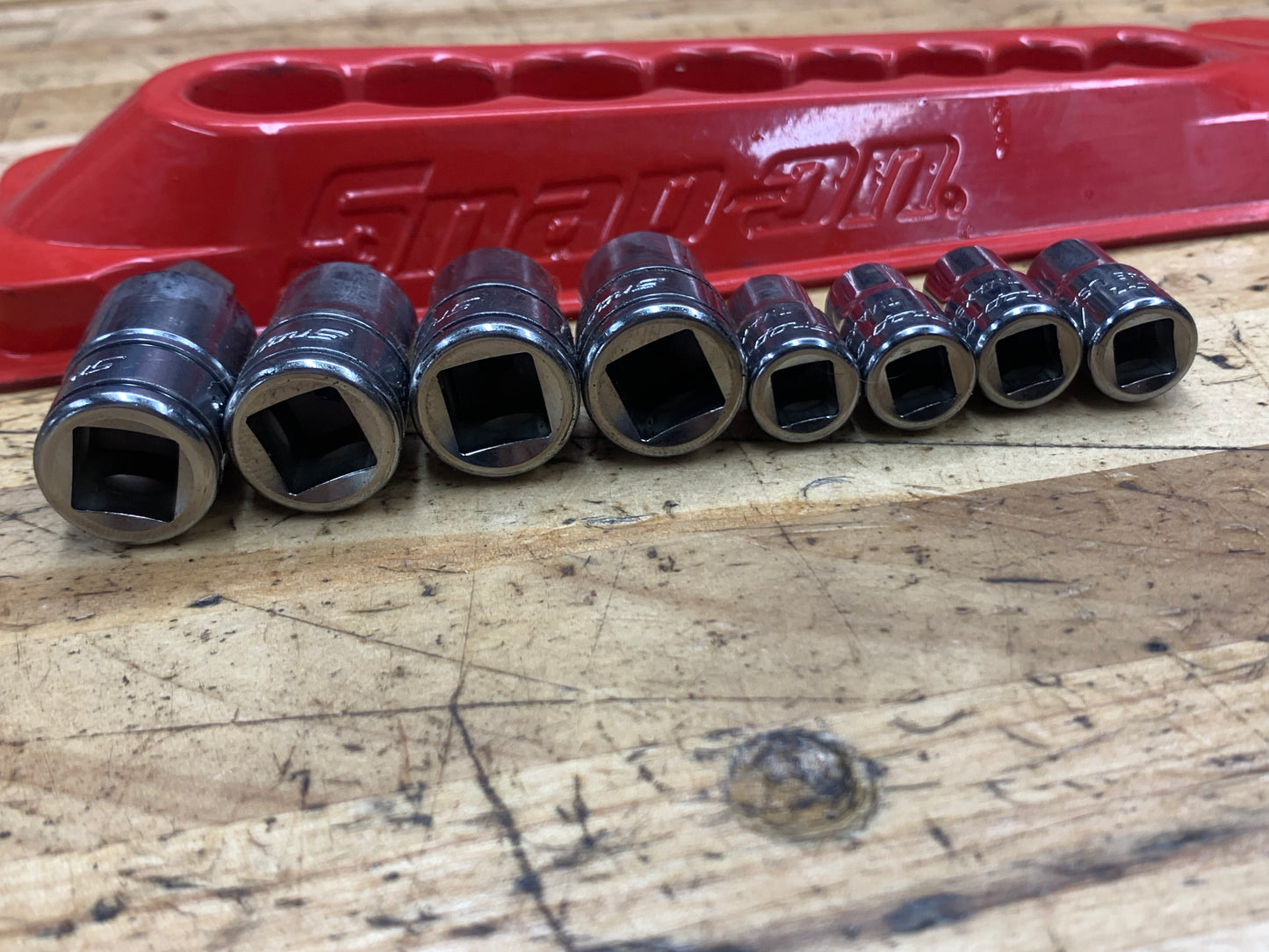 Snap On SAE Stubby Hex Allen Socket Set 8pc USA 208EFTAXSY