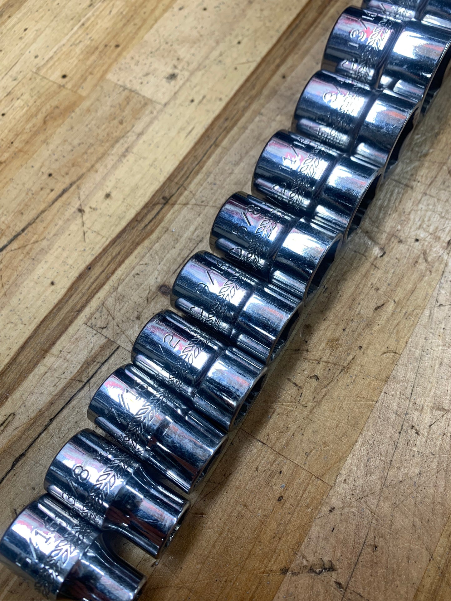 Mac Tools 3/8" SAE Shallow Socket Set 10pc 6pt