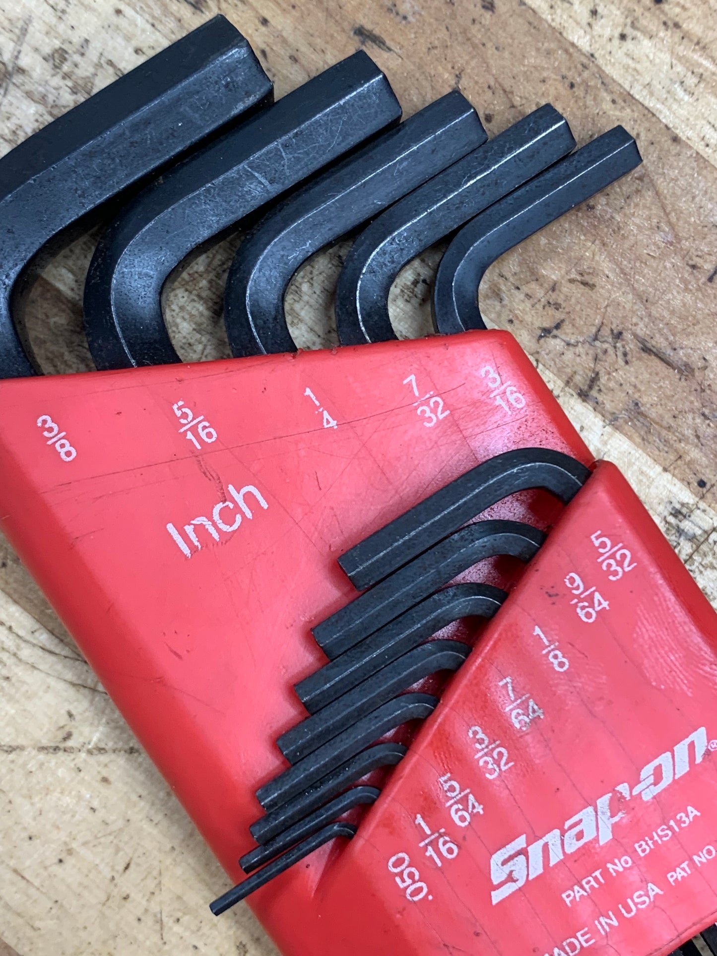 Snap On SAE Hex Key Set USA BHS13A