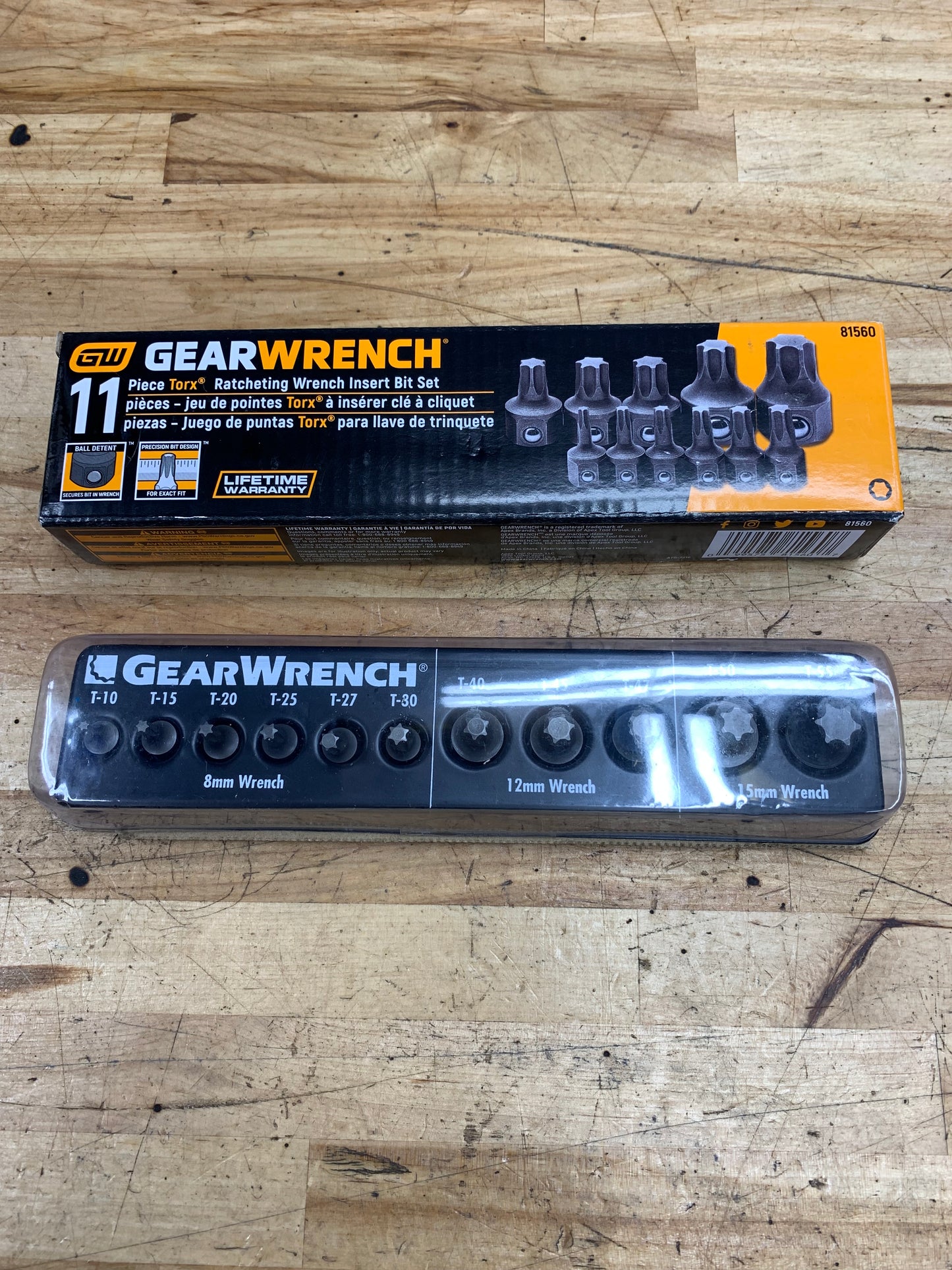 Gearwrench 11pc Torx Ratcheting Wrench Insert Bit Set 81560