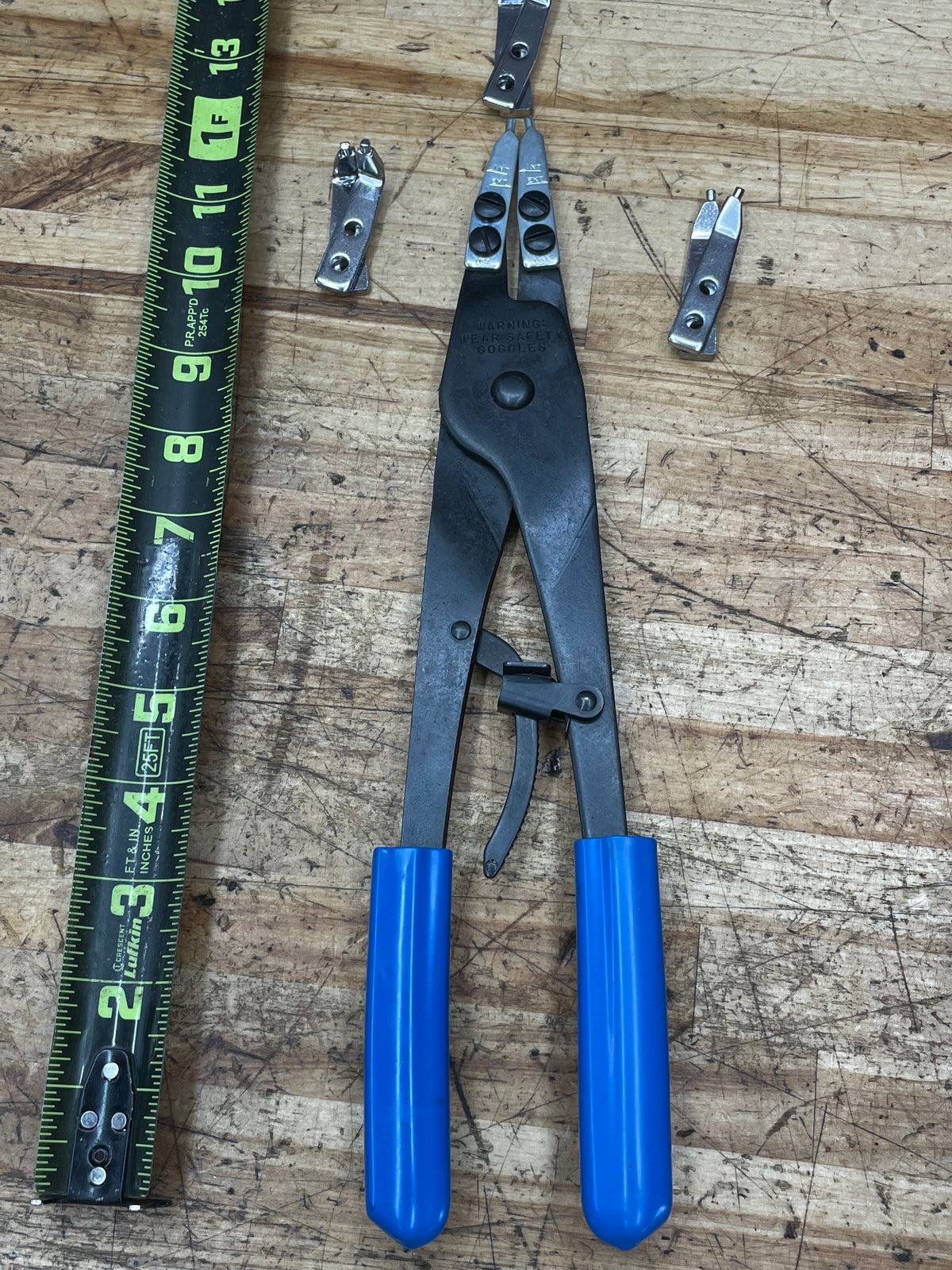 OTC Large Interchangeable Tip Snap Ring Pliers USA 7295