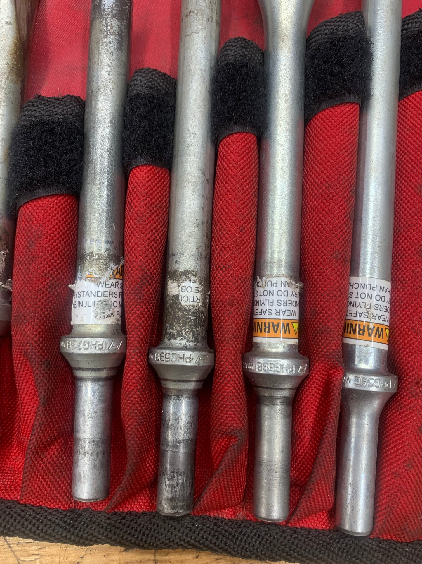 Snap On 6pc+1 Air Hammer Bit Set PHG1066BK