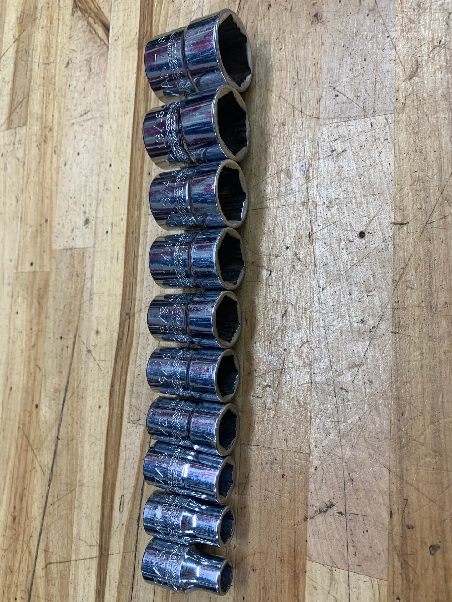 Mac Tools 3/8" SAE Shallow Socket Set 10pc 6pt