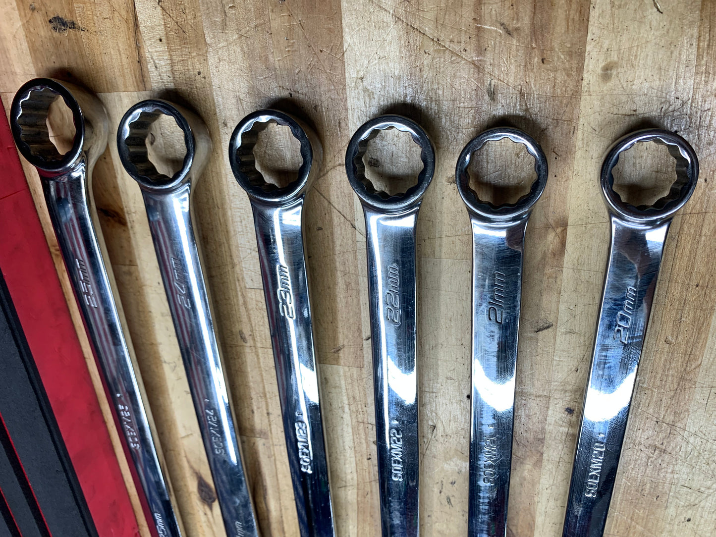 Snap On Metric Combo Foam Wrench Set 20-25mm USA SOEXM02FMBR