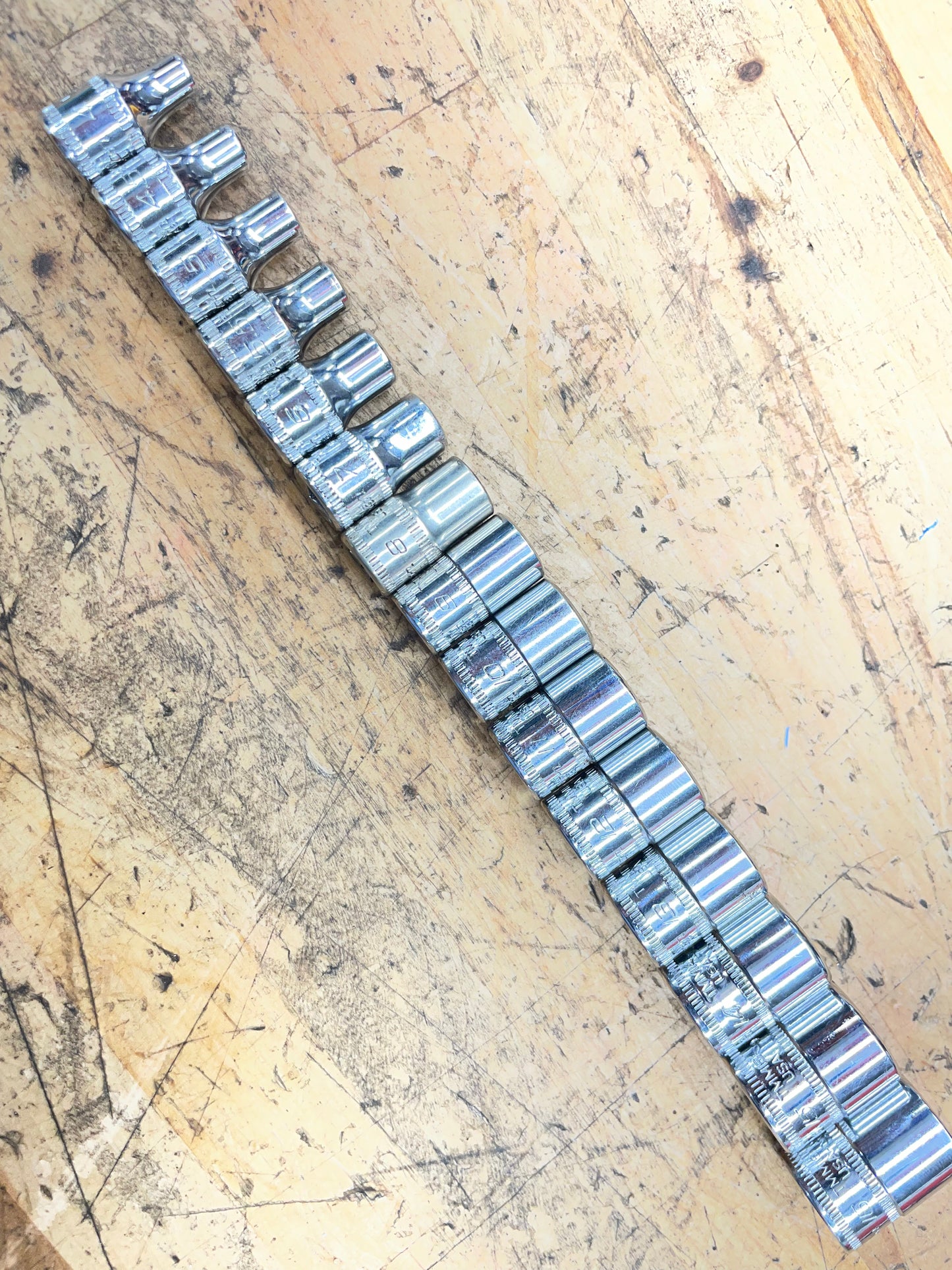 Snap On 1/4” Metric Shallow Socket Set 15pc 4-16mm USA