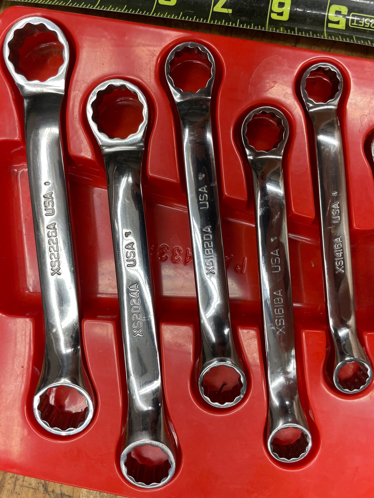 Snap On Metric Short Pattern 9pc Box Wrench Set 3/16”-13/16” USA XS609