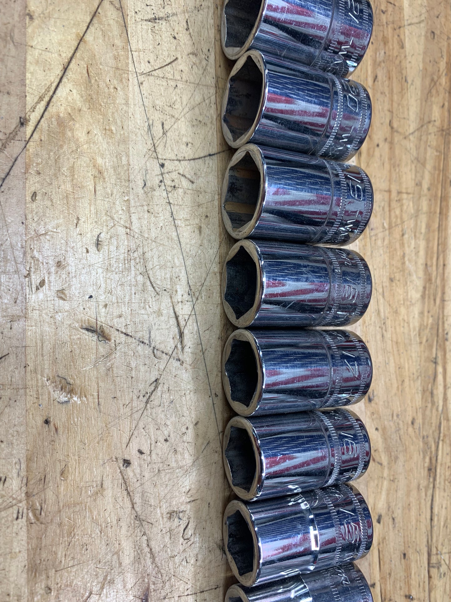 Snap On 1/2" Metric Shallow Socket Set 18pc