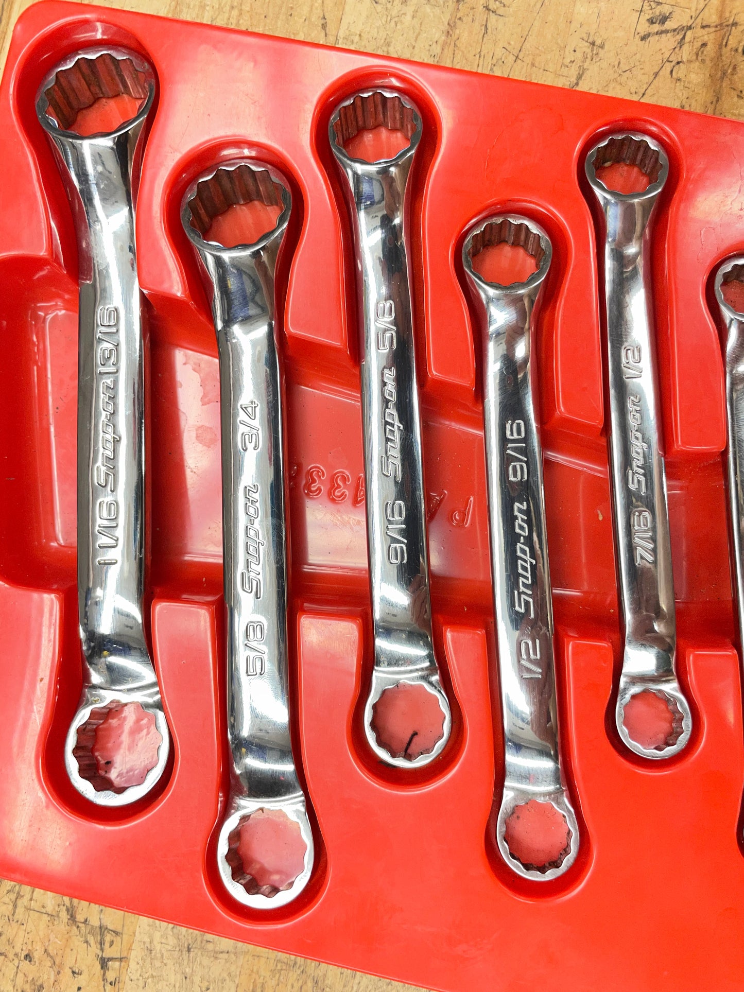 Snap On Metric Short Pattern 9pc Box Wrench Set 3/16”-13/16” USA XS609