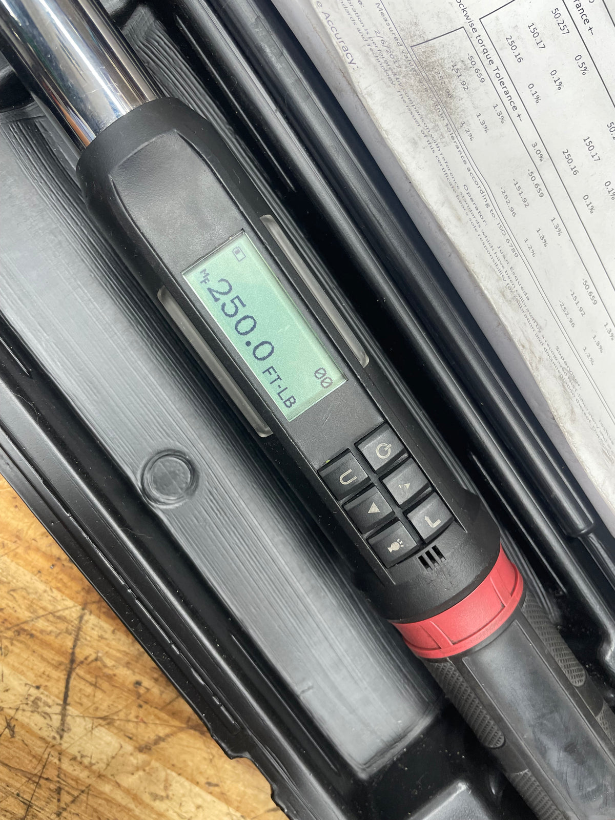 Snap On 1/2” Techangle 12.5-250 Ft.Lb. Digital Torque Wrench ATECH3F250BX