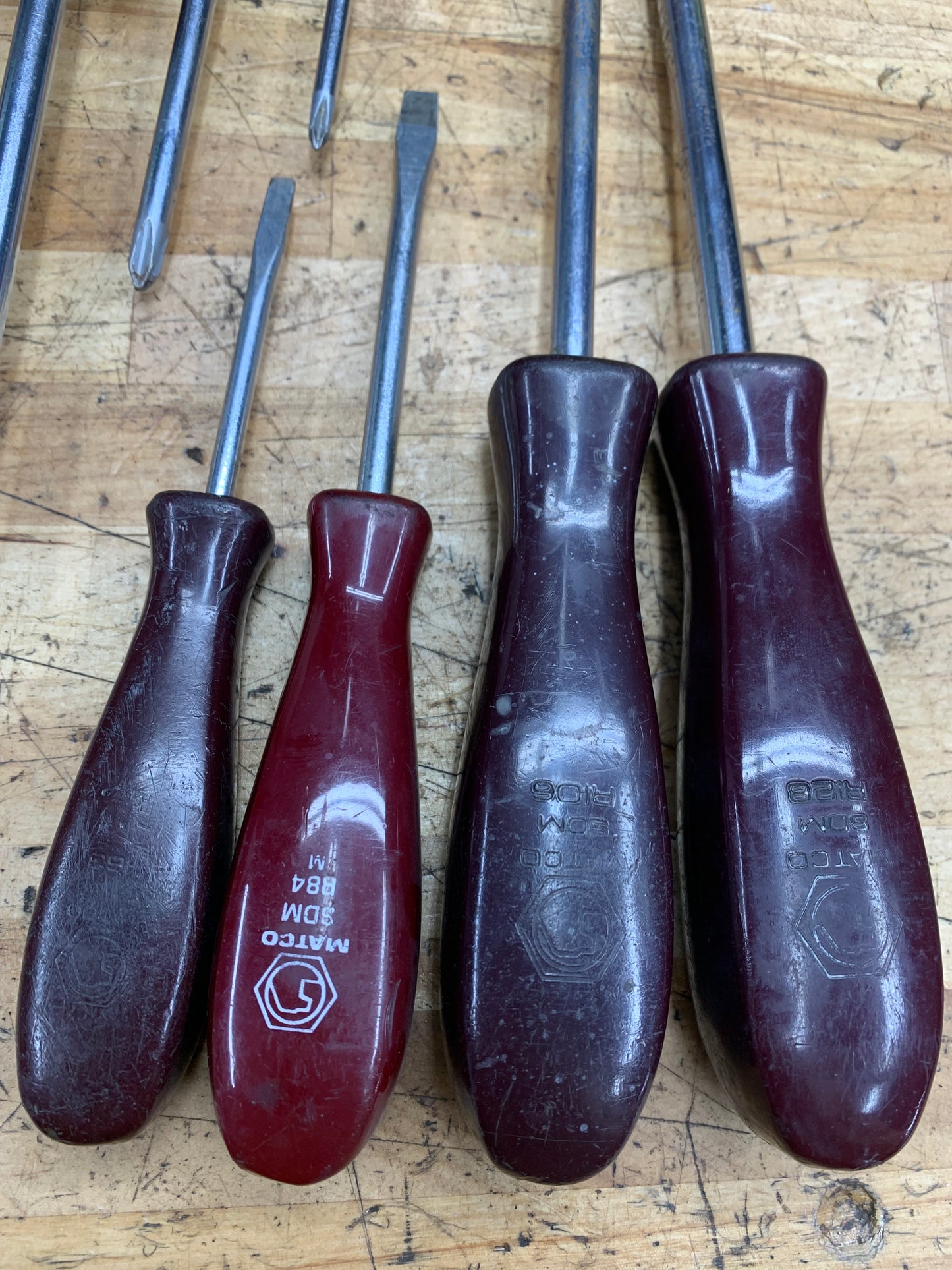 Matco 10pc Screwdriver Tray Set Vintage SDM10