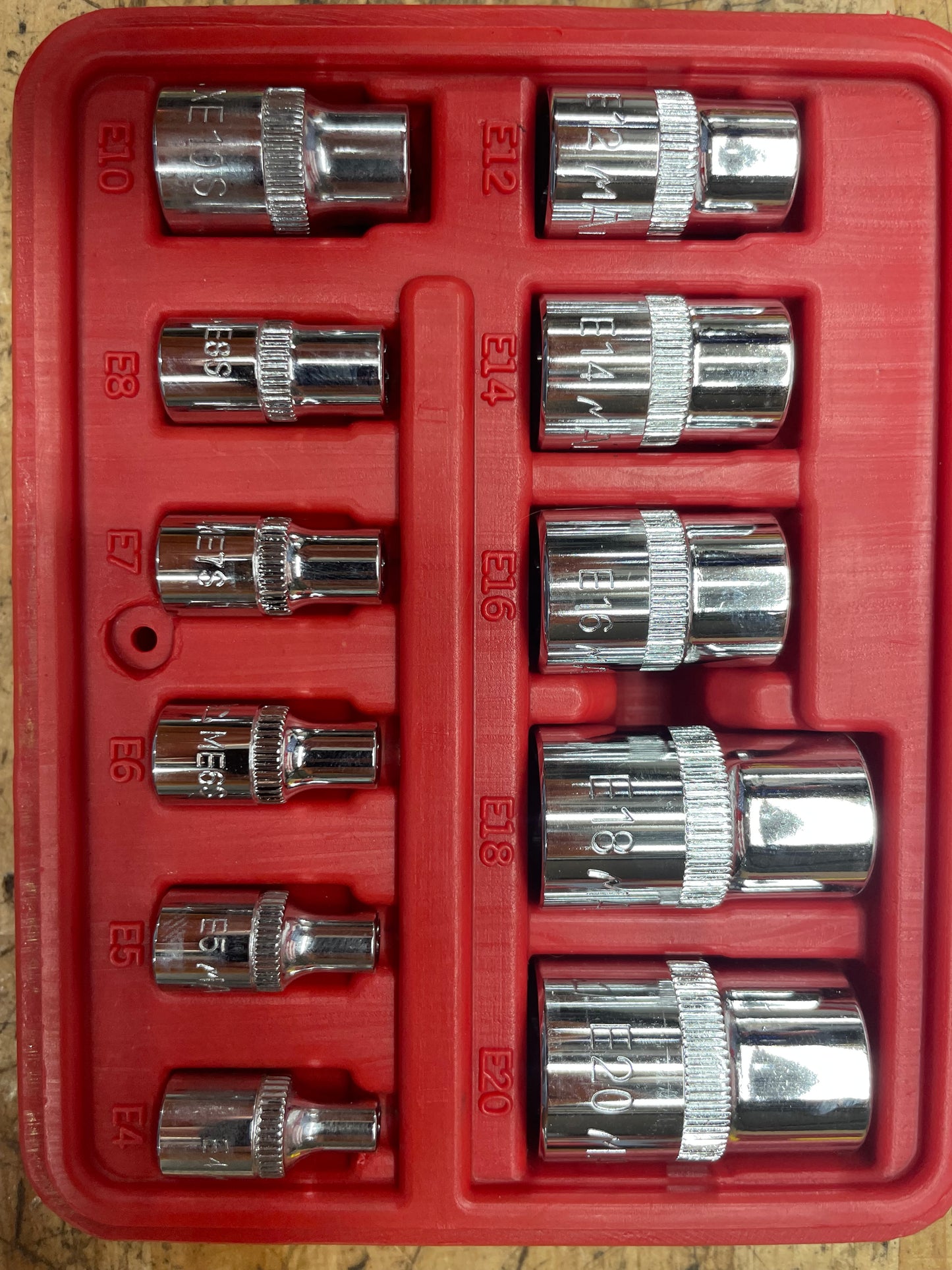 Mac Tools E-Torx Socket Set LIKE NEW 11pc SMXVE11B