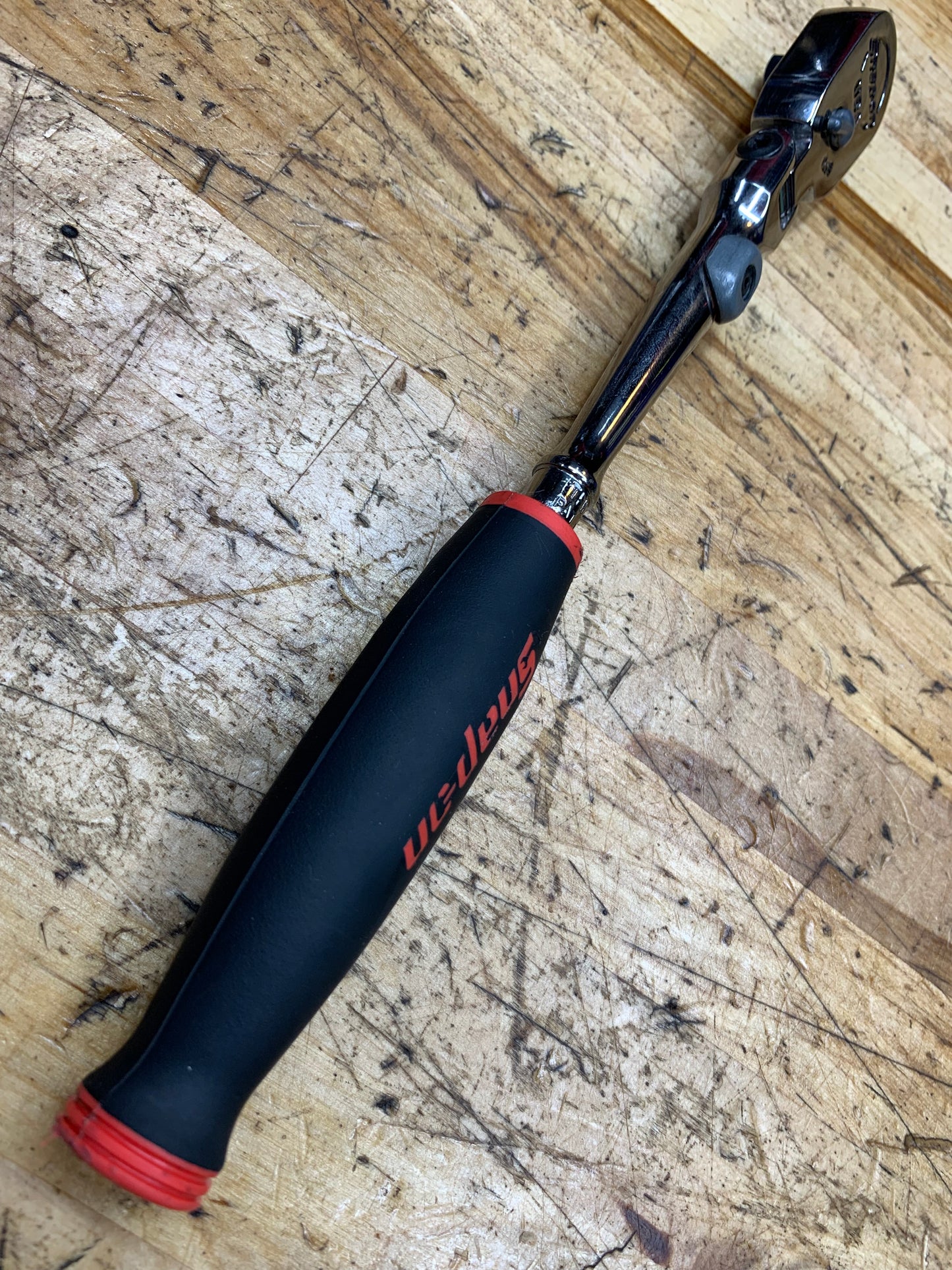 Snap On 1/4” Locking Flex Head Ratchet Soft Grip USA THLX72