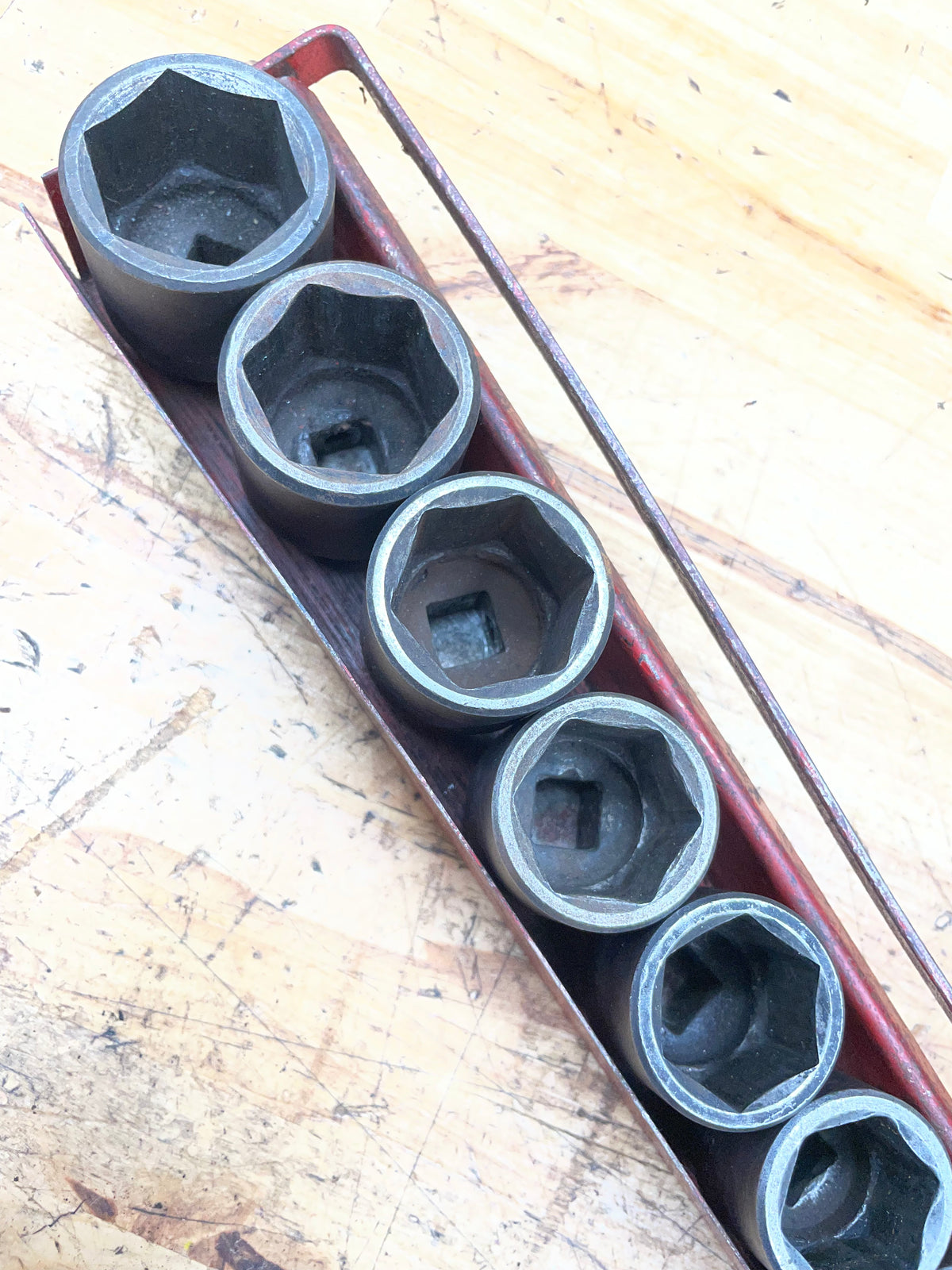 Mac Tools 1/2” SAE Impact Shallow Socket Set 15pc W/ Tray 3/8"- 1-1/4" USA SVP156BRPT
