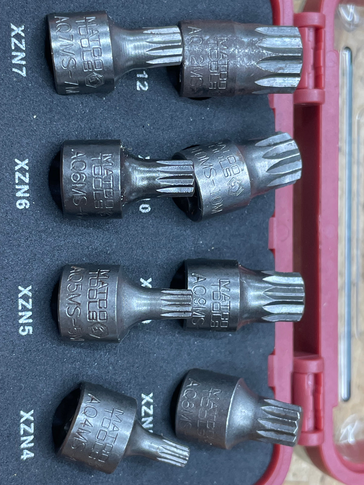 Matco Triple Square Hex Bit Case Set SAX8