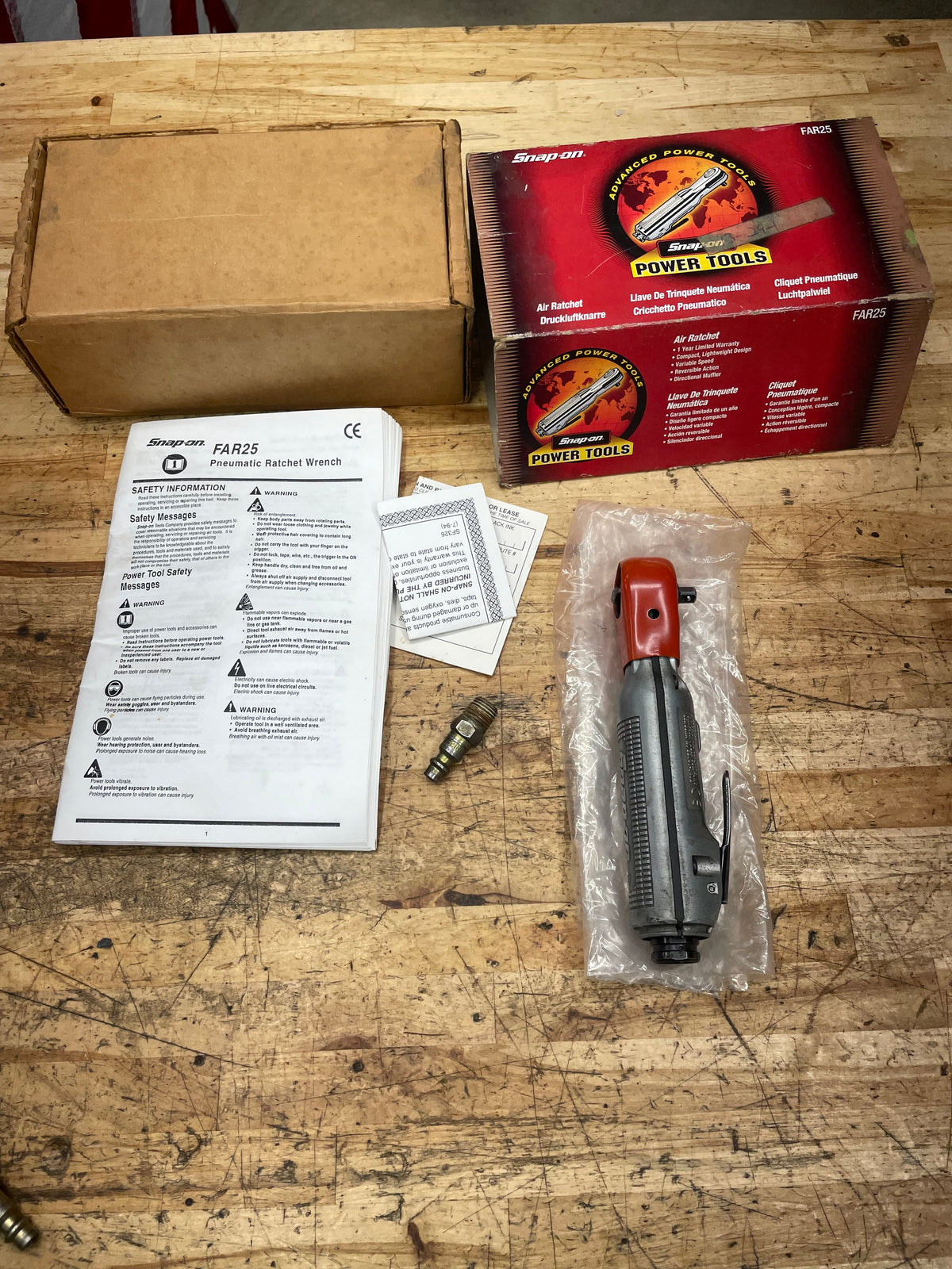 Snap On 1/4” Air Ratchet Pneumatic USA FAR25