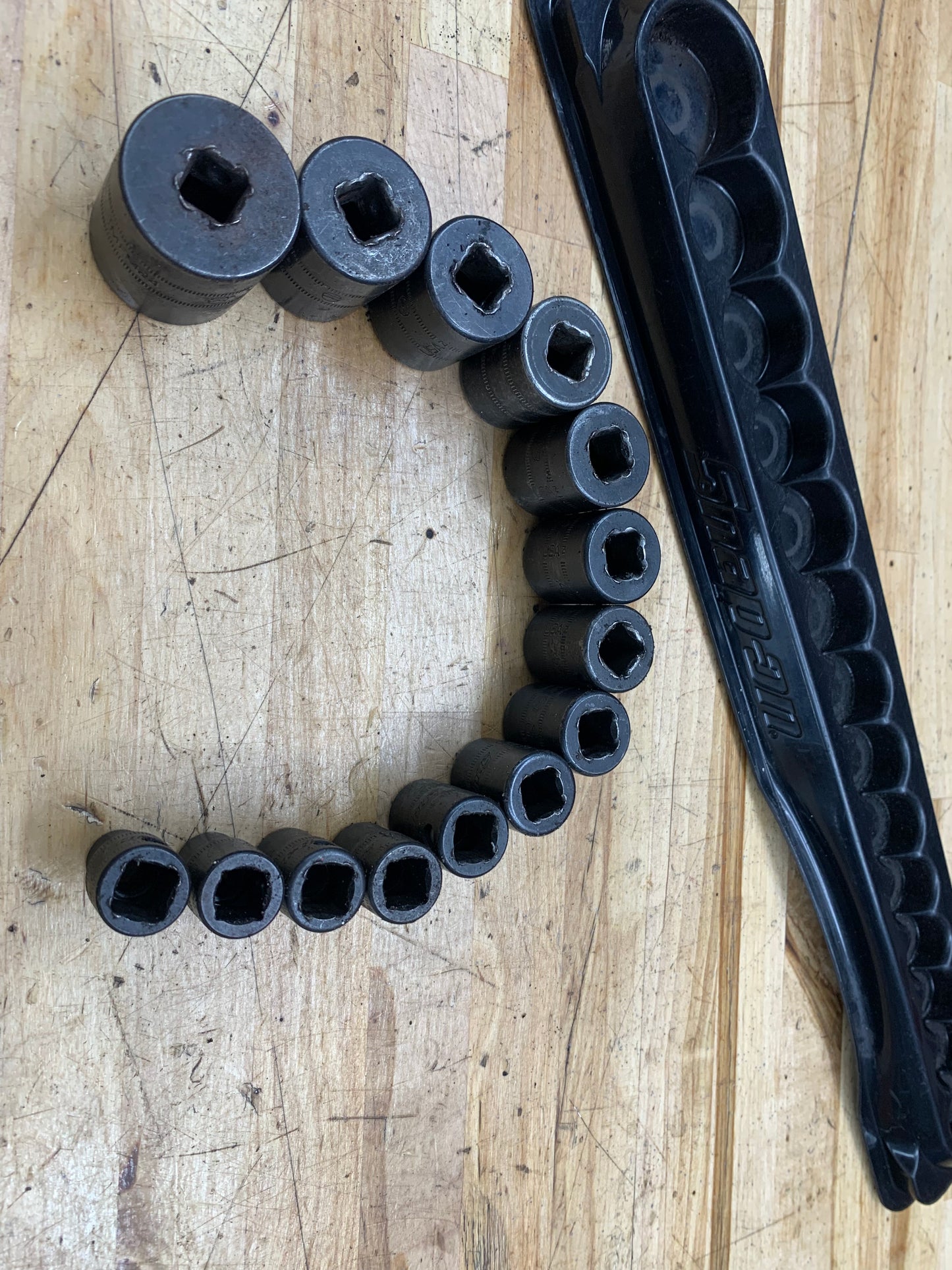 Snap On 14pc 3/8" Shallow Impact Metric Socket Set 214IMFMYA