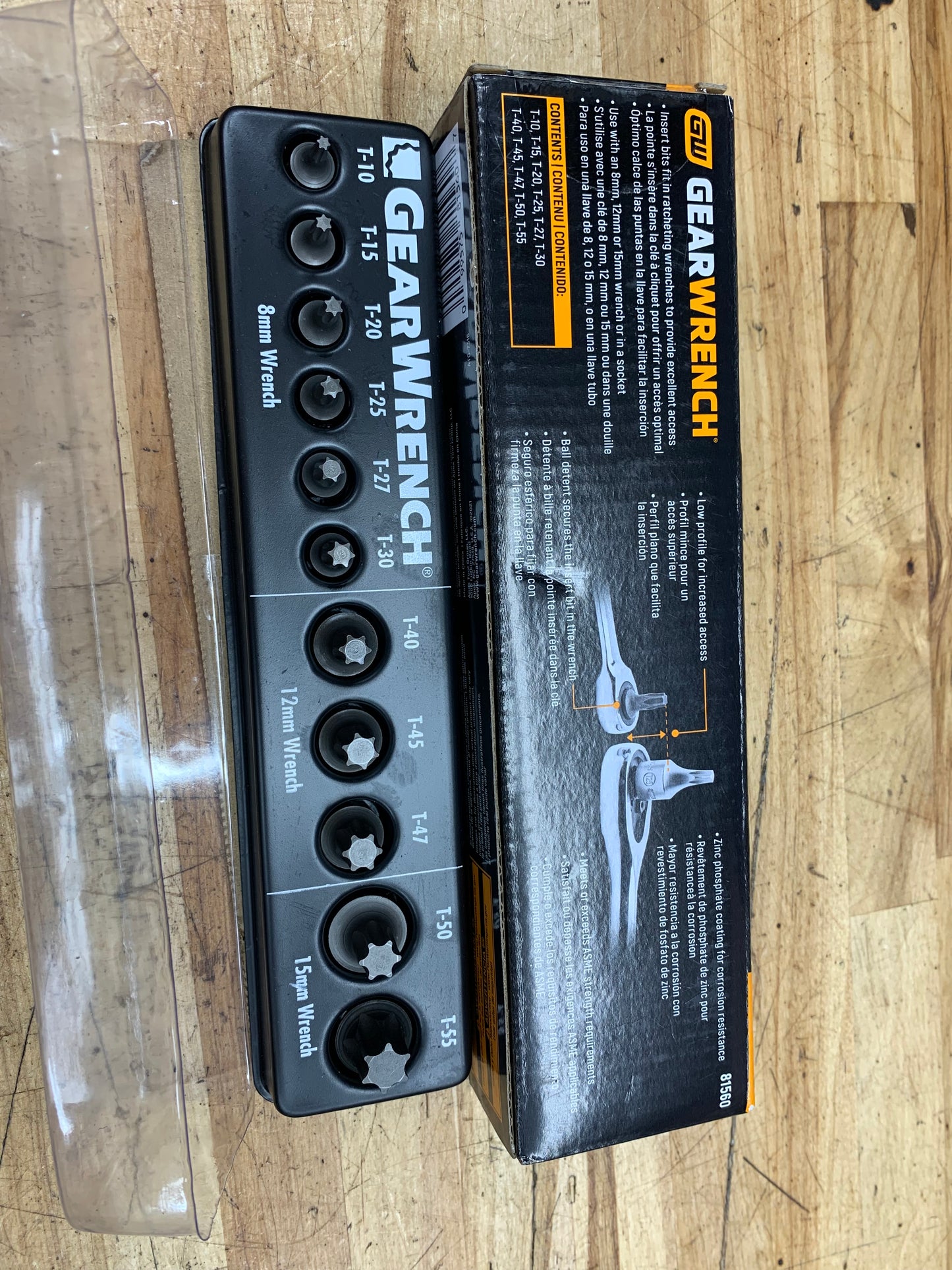 Gearwrench 11pc Torx Ratcheting Wrench Insert Bit Set 81560