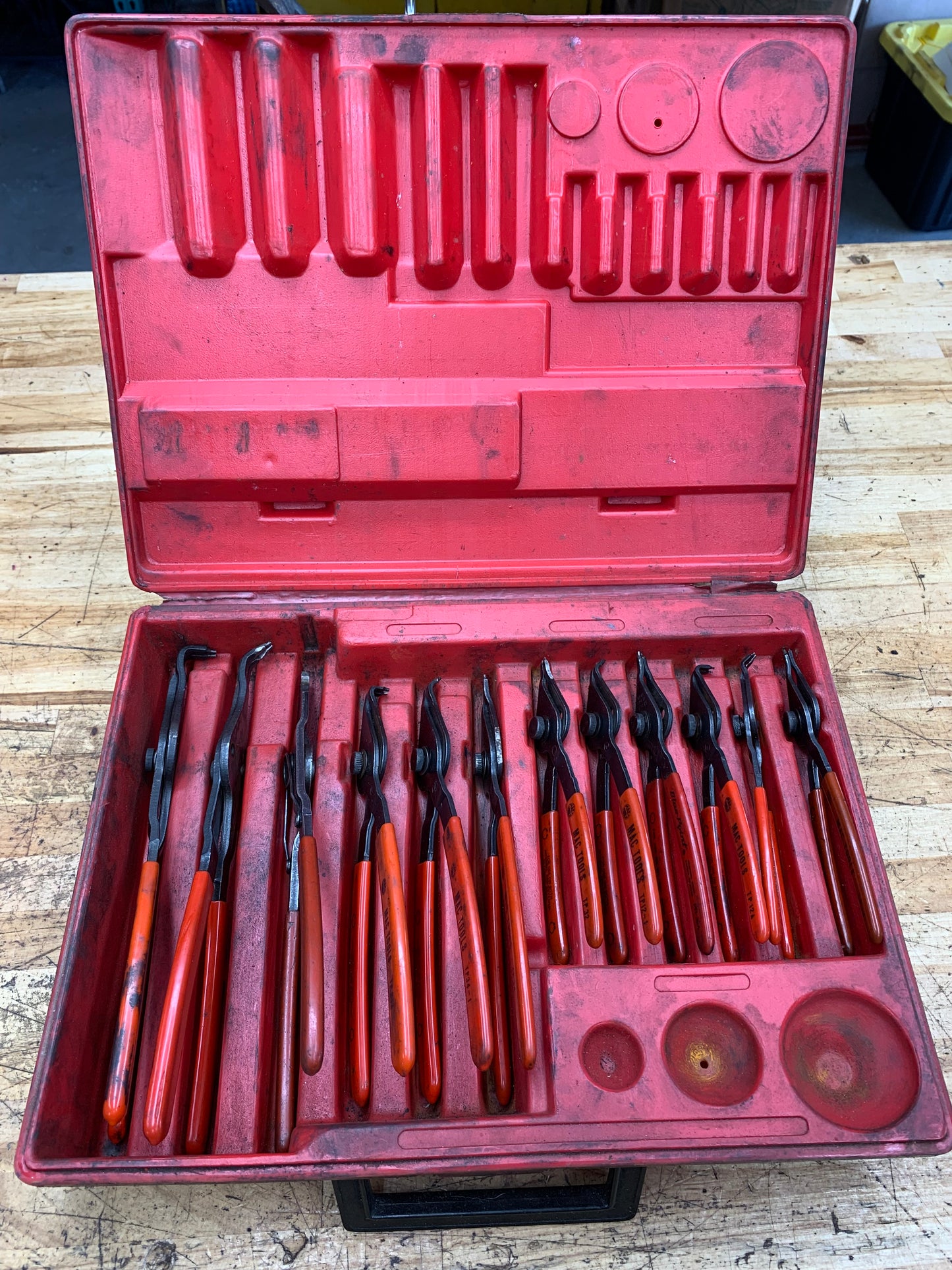 Mac Tools 12pc Snap Ring Plier Set USA PK1250