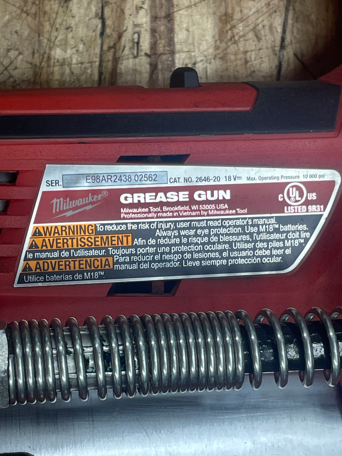 Milwaukee M18 Grease Gun 2646-20