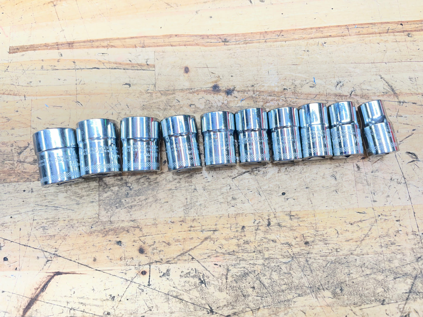 Mac 3/8” Metric Shallow Socket Set 10pc 10-19mm