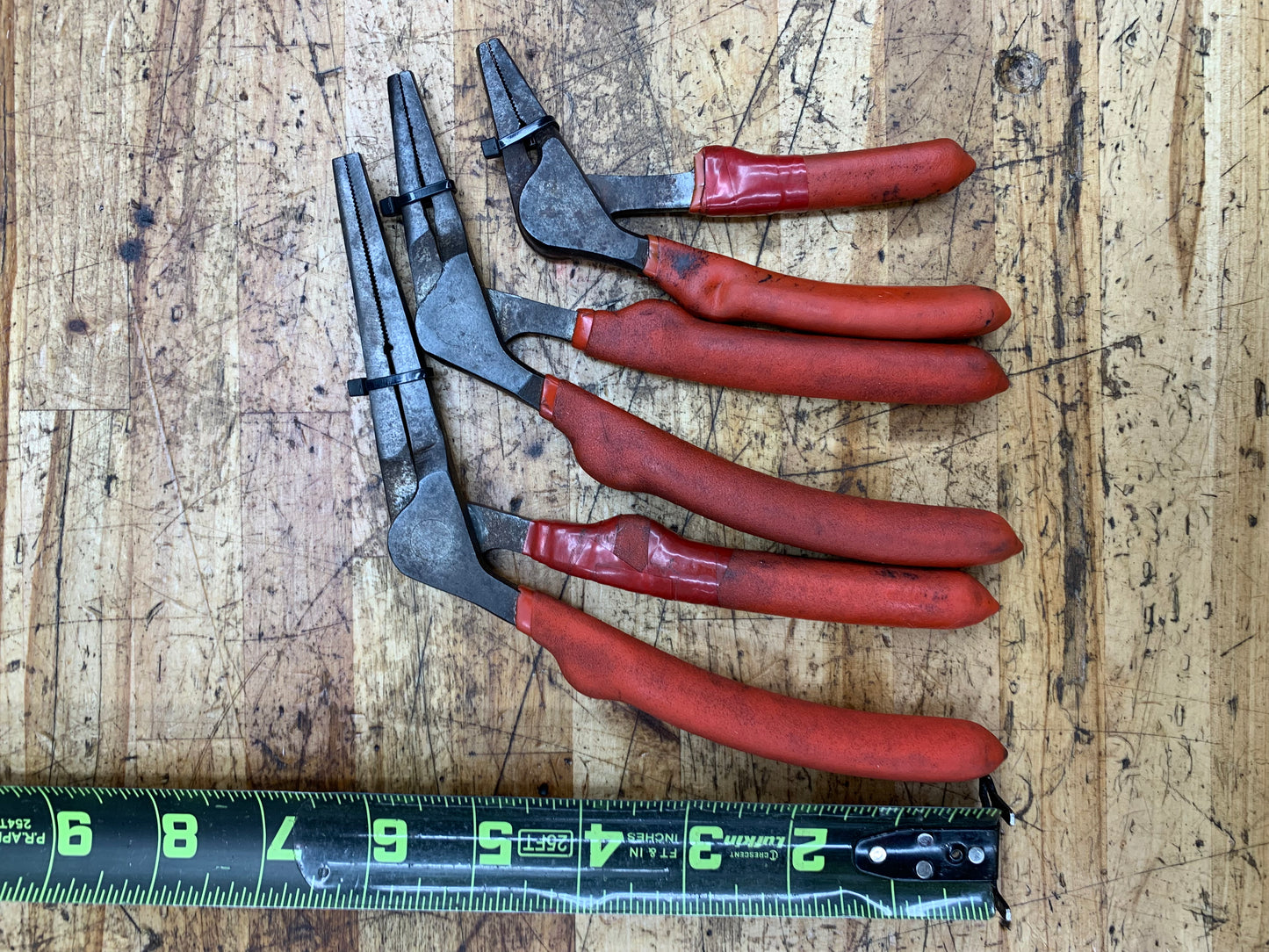 EZ Red 3pc Right Angle Pistol Grip Kiwi Pliers