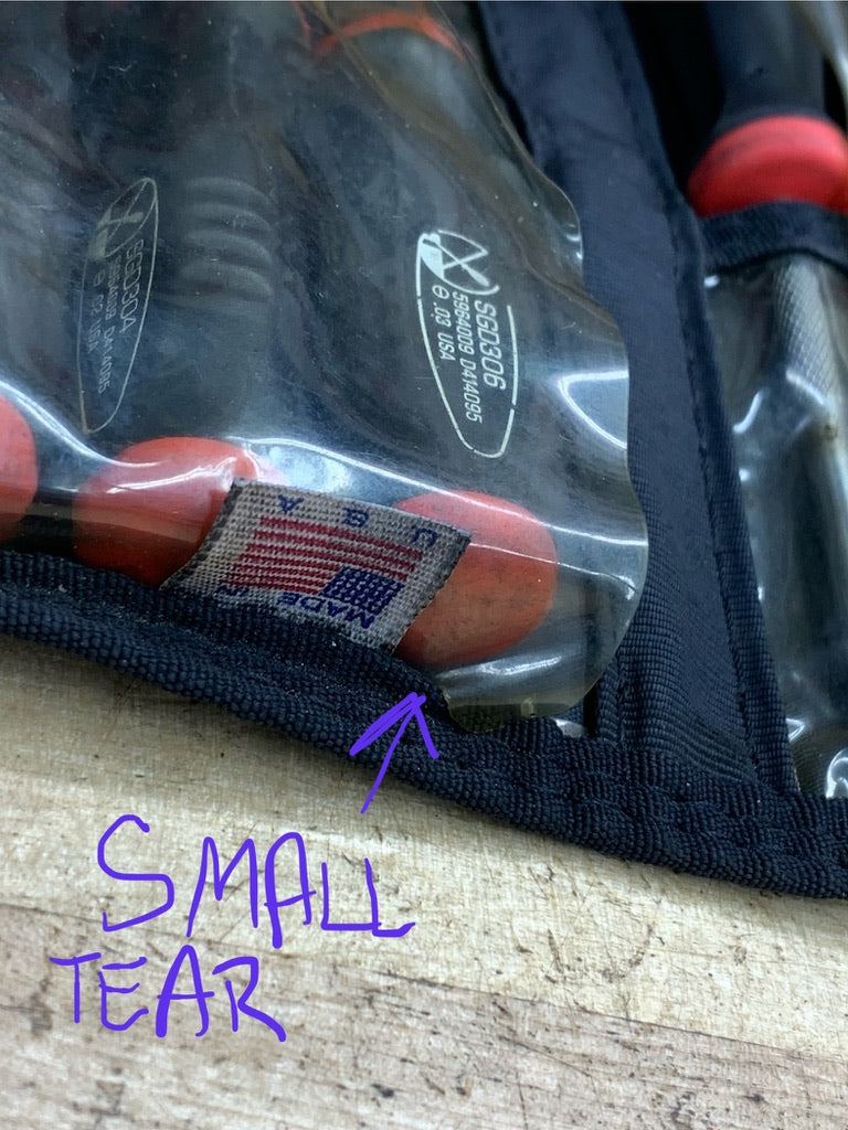 Snap On Grip Vintage Mini Picks, Screwdriver Pouch Set 12pc PAK562420