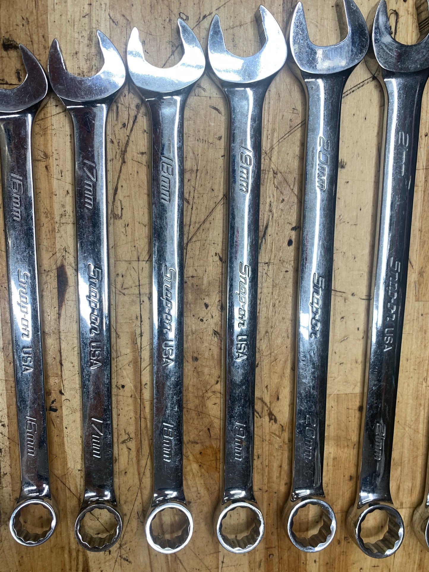 Snap On Metric Flank Drive Plus* Combo Wrench Set 10-24mm 14pc. USA OEXM713B (+24mm)