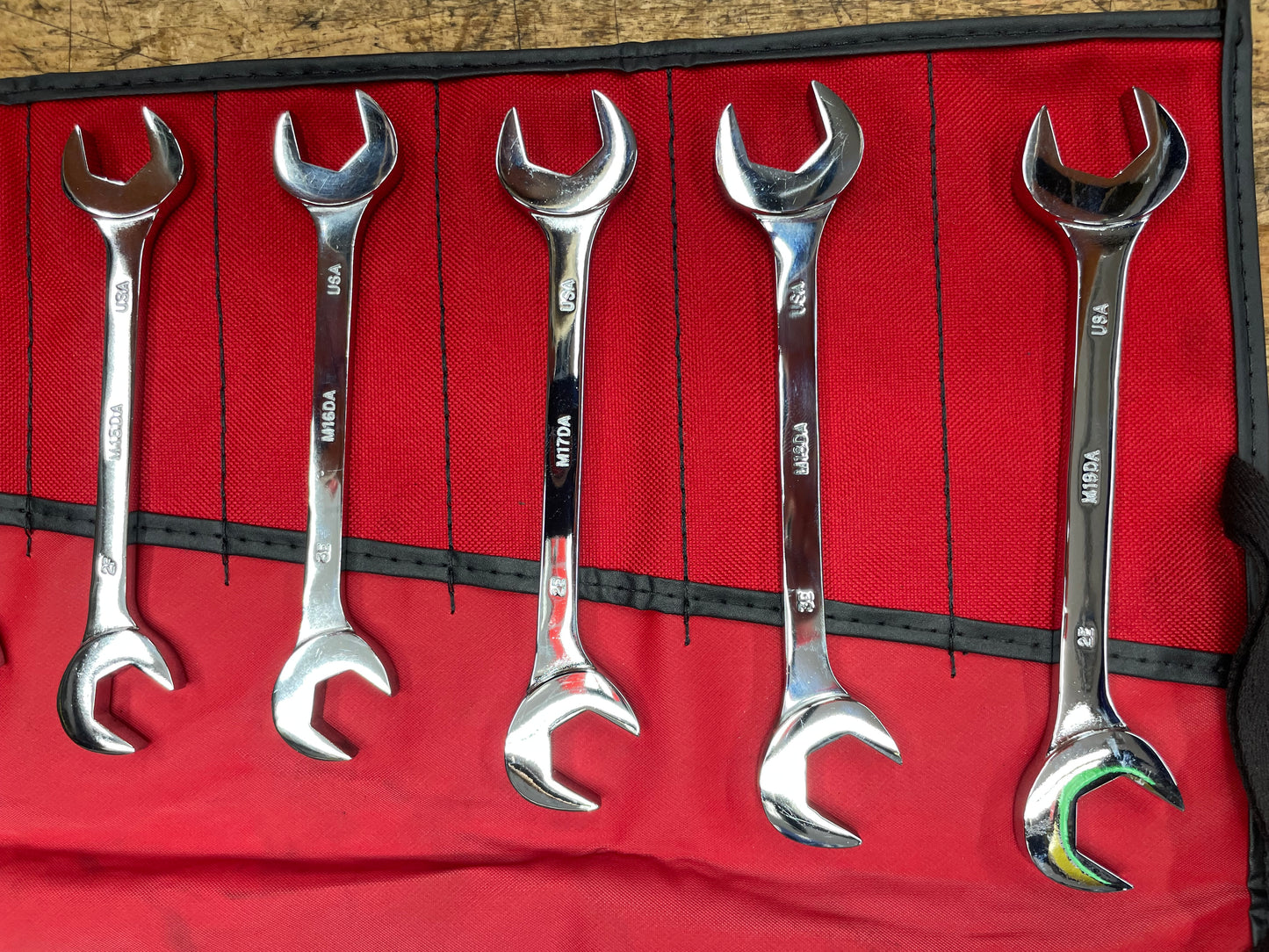 Mac Tools Metric Four Way Angle Open Wrench Set 10pc 10-19mm USA LIKE NEW