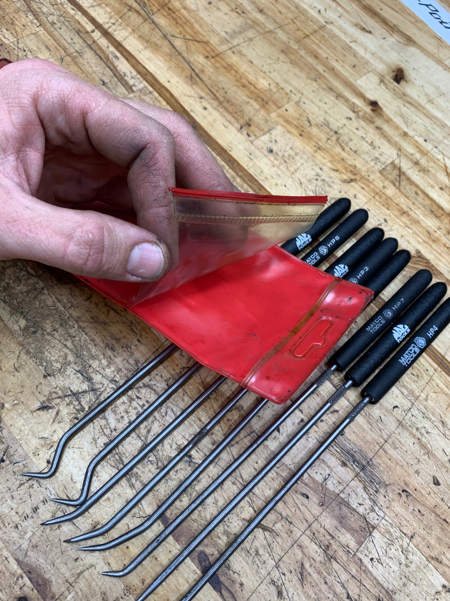 Matco and Mac Tools 8pc Hook and Pick Set Pouch