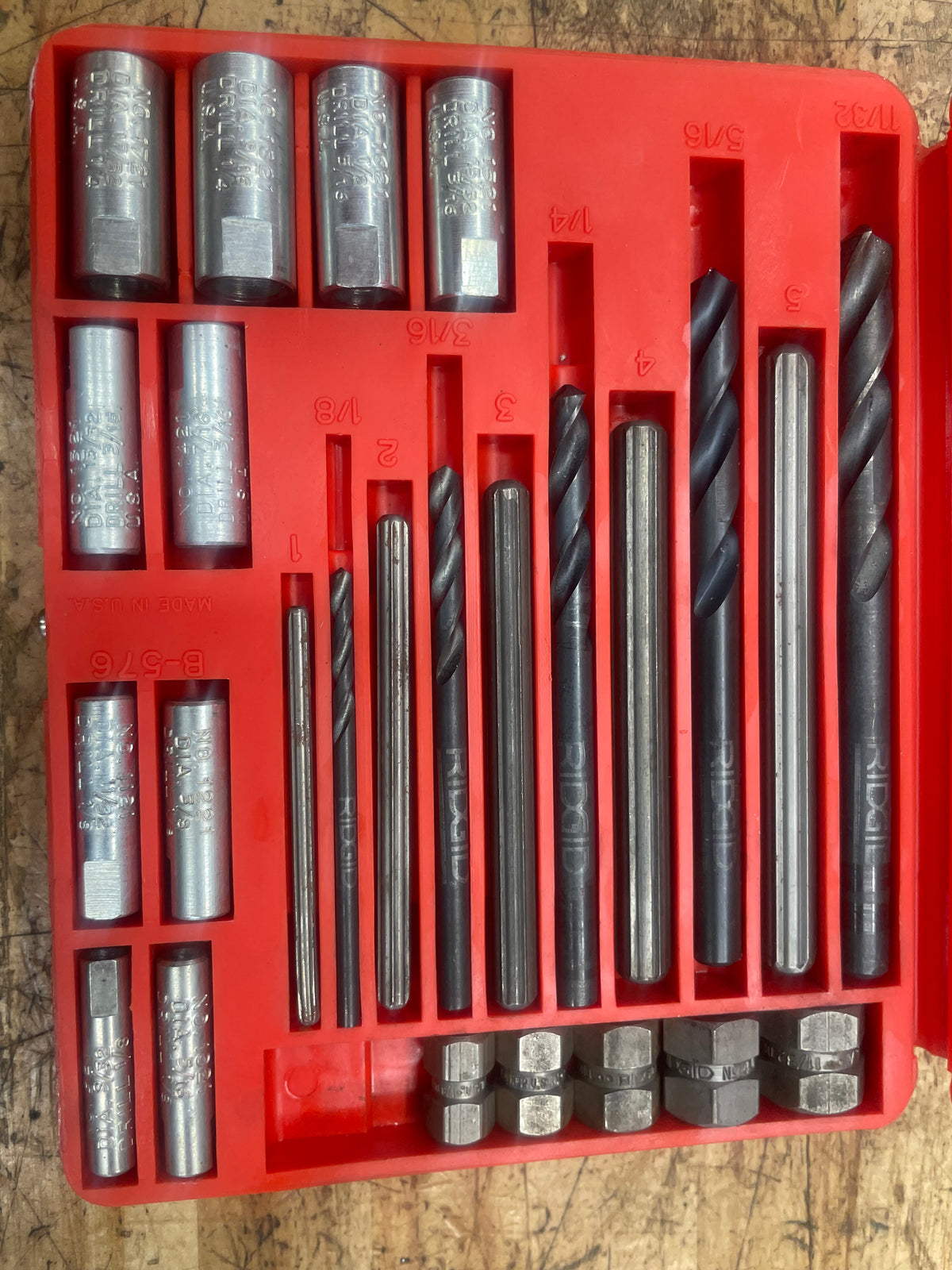 Blue Point Broken Bolt Extractor Set COMPLETE USA 1020