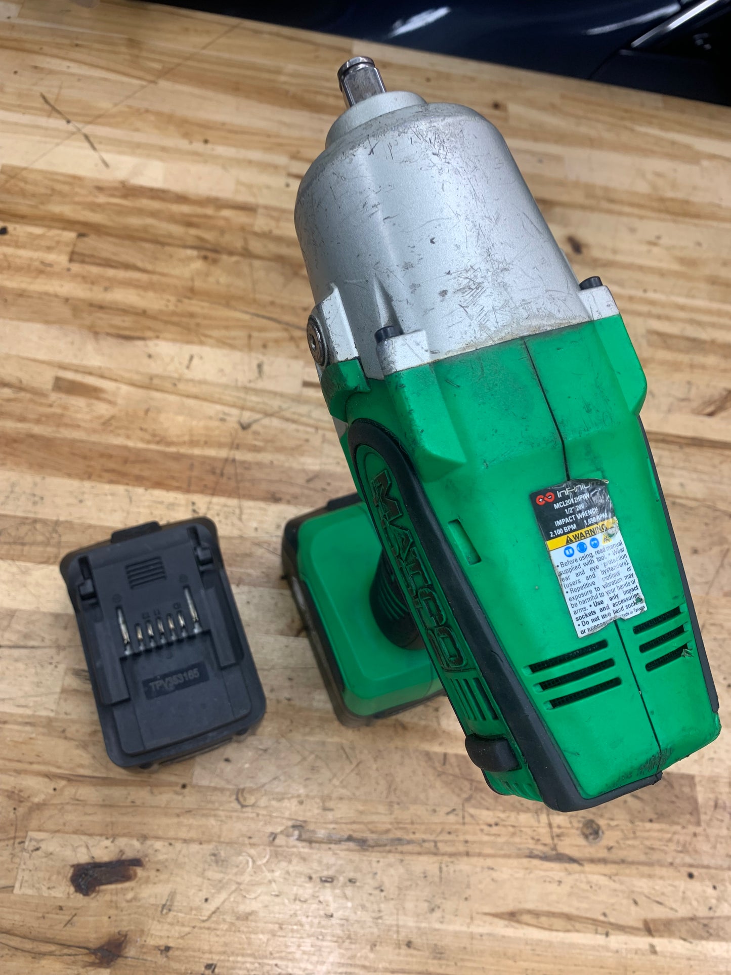 Matco 1/2” Impact Wrench 20v WITH X2 BATTERIES MCL2012HPIW