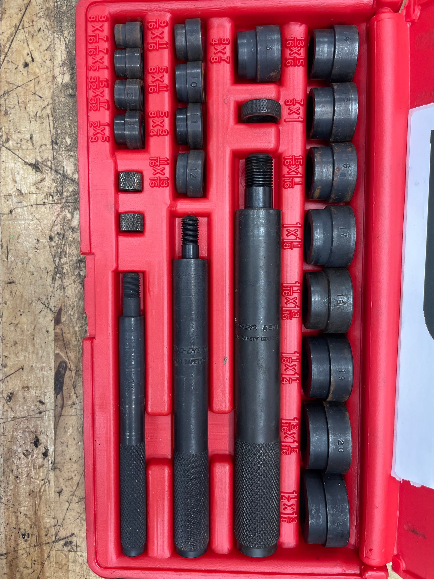 Snap On Bushing Driver Set USA A157C