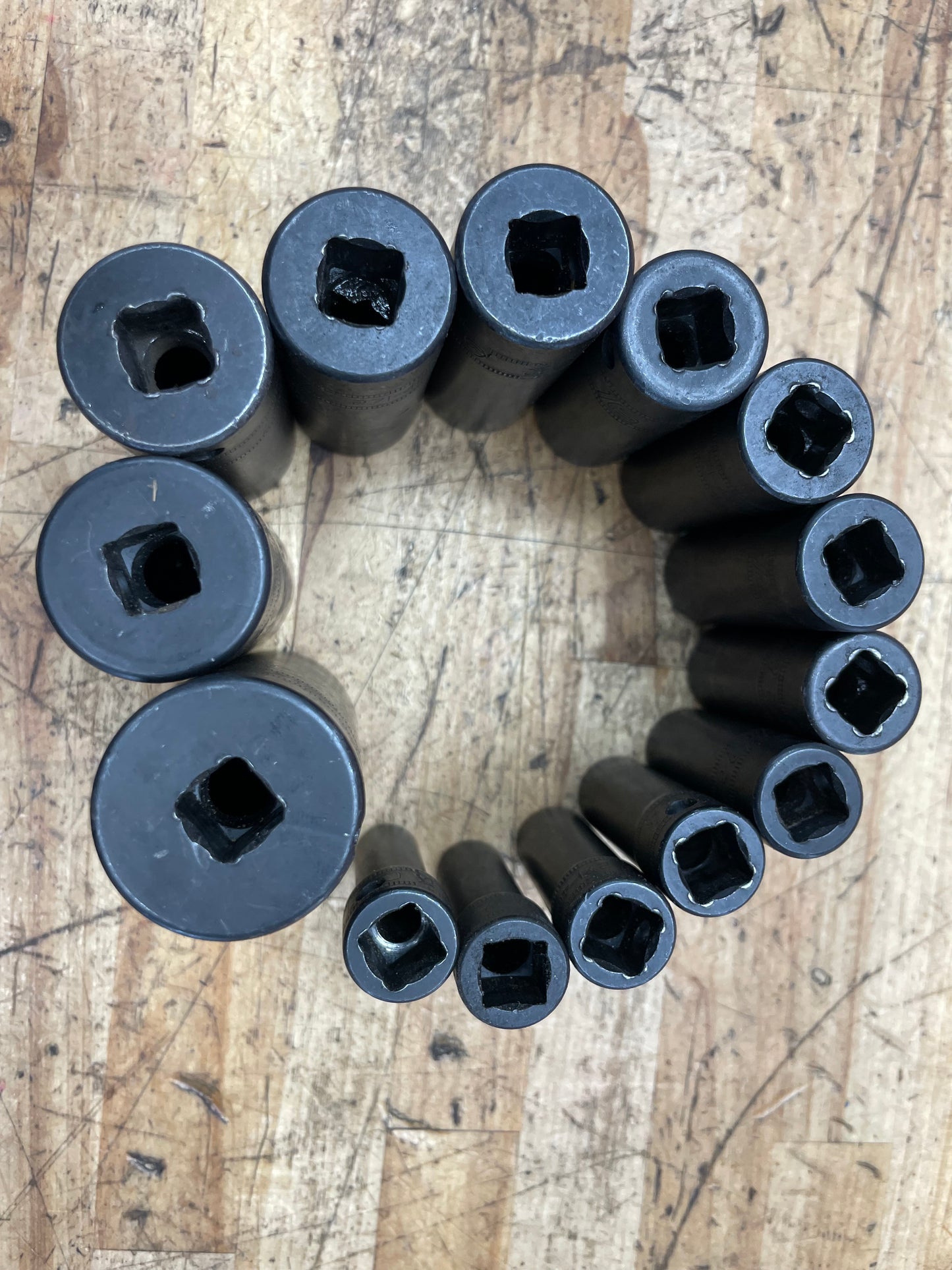 CAT by Snap On 3/8” Metric Deep Impact Socket Set 14pc USA 8-24mm