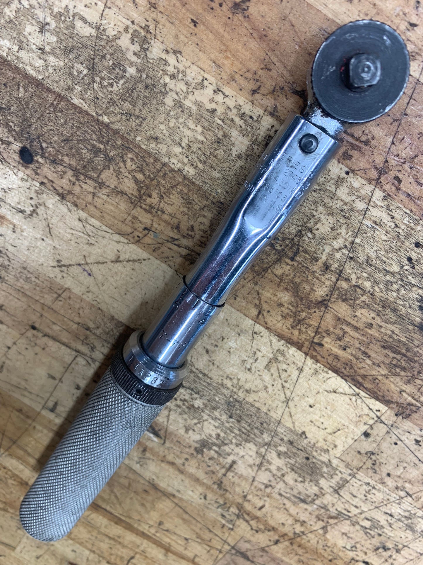 Snap On 1/4" Click Style Micrometer Torque Wrench 5-50 In. Lb. QJR-104A