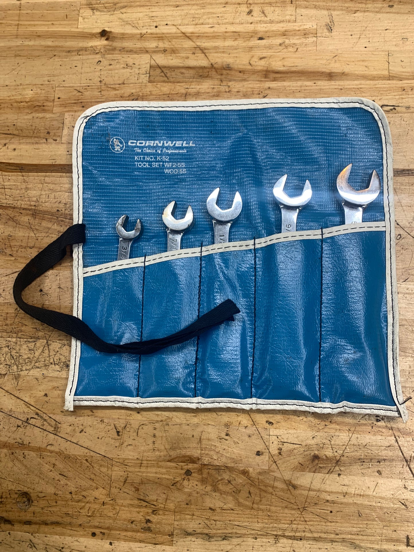 Cornwell SAE Flare Line Wrench Set Pouch USA K-52