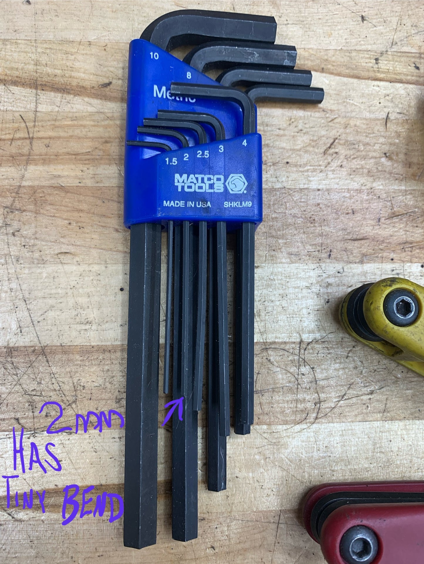 Mac Tools & Matco Hex Allen Key Bundle 5pc USA