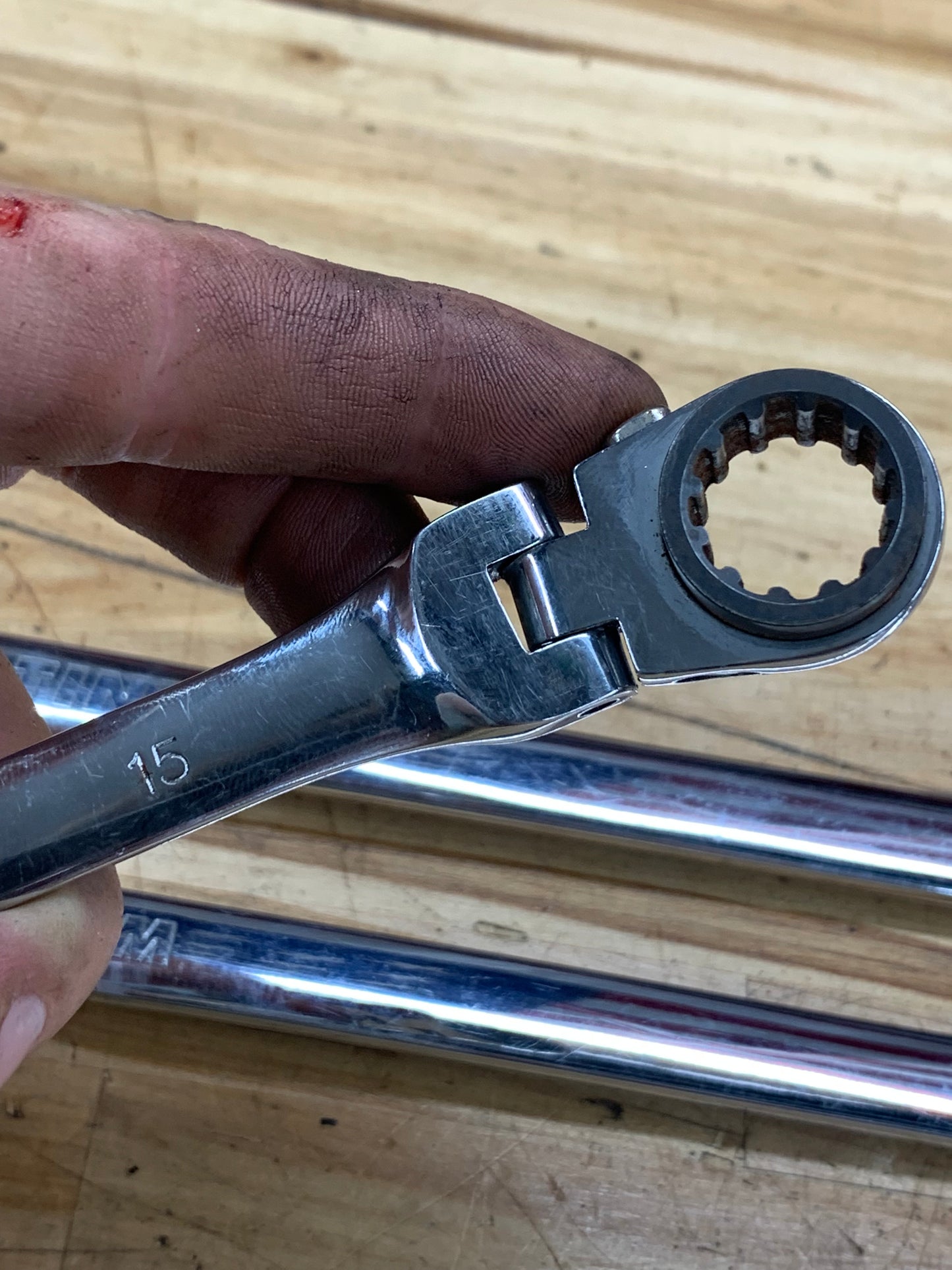 Platinum XL Metric Flex Head Ratcheting Wrench Set 5pc 8-19mm