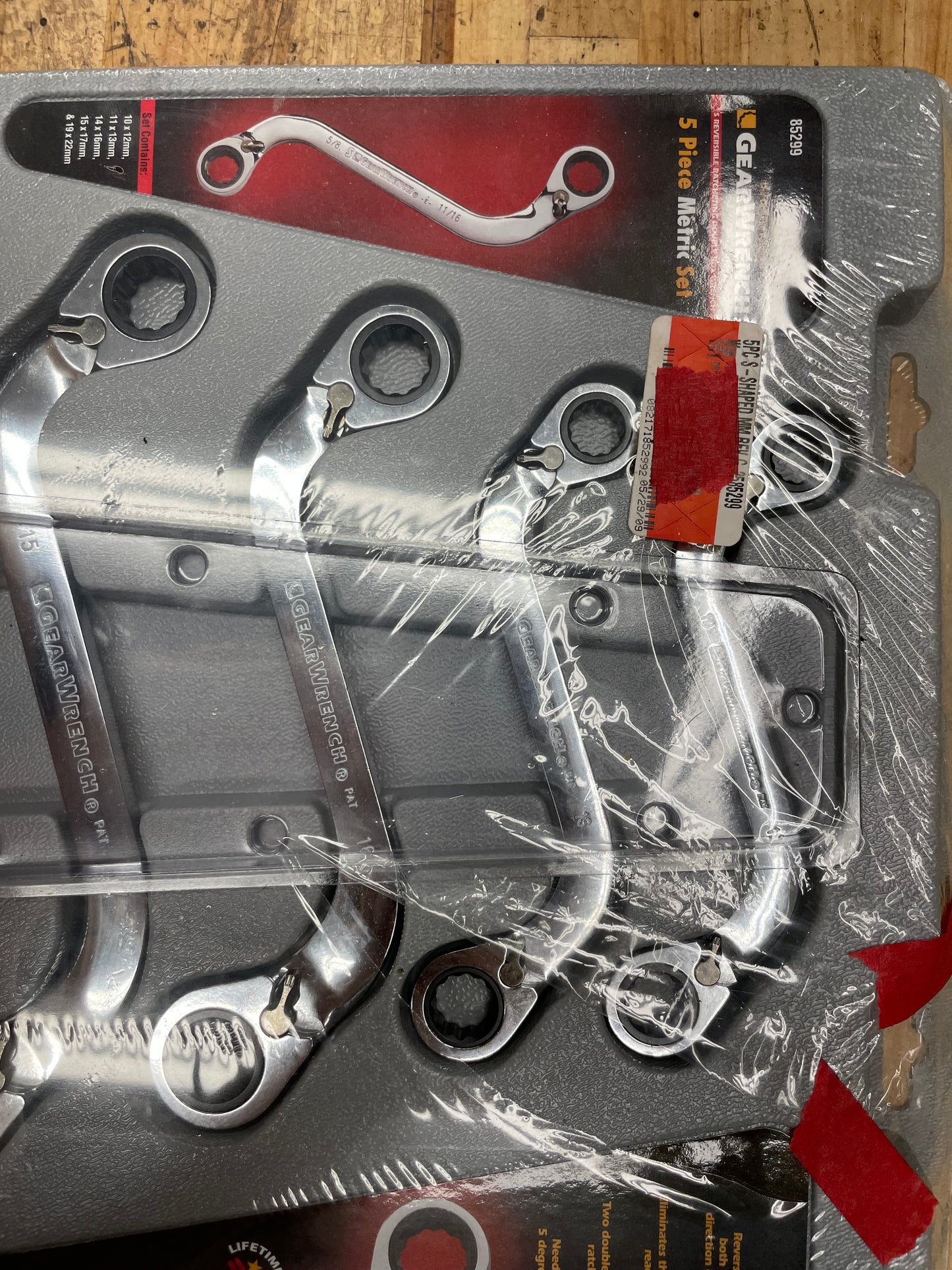 Gearwrench Metric Obstruction “S” Ratcheting Wrench Set NIB 85299