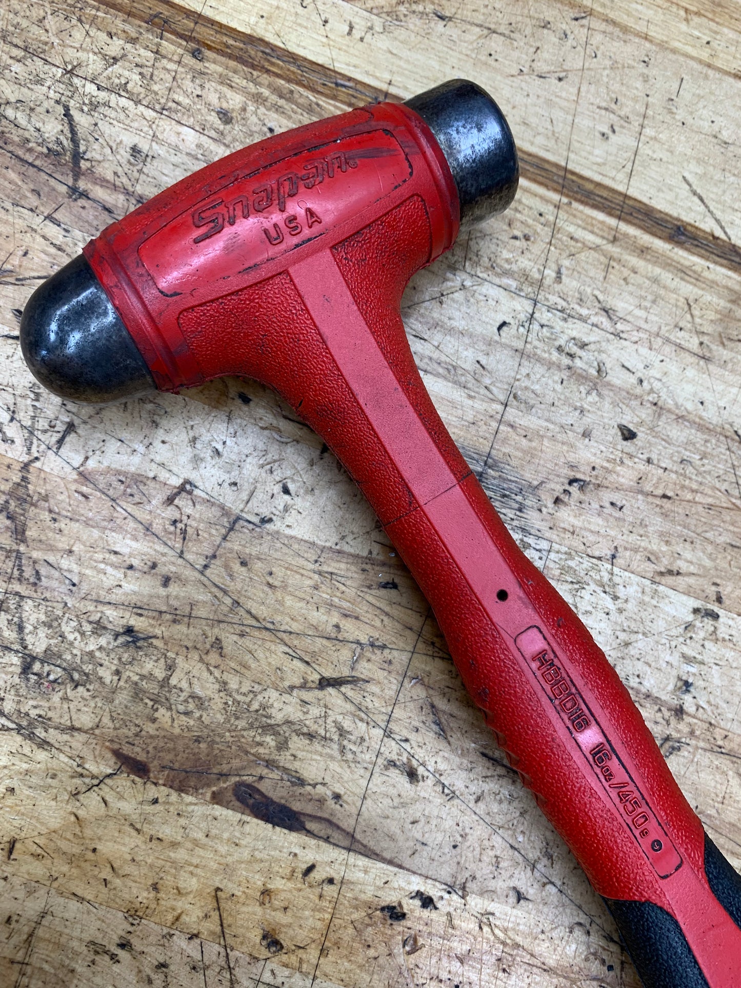 Snap On 16oz Ball Peen Hammer USA HBBD16