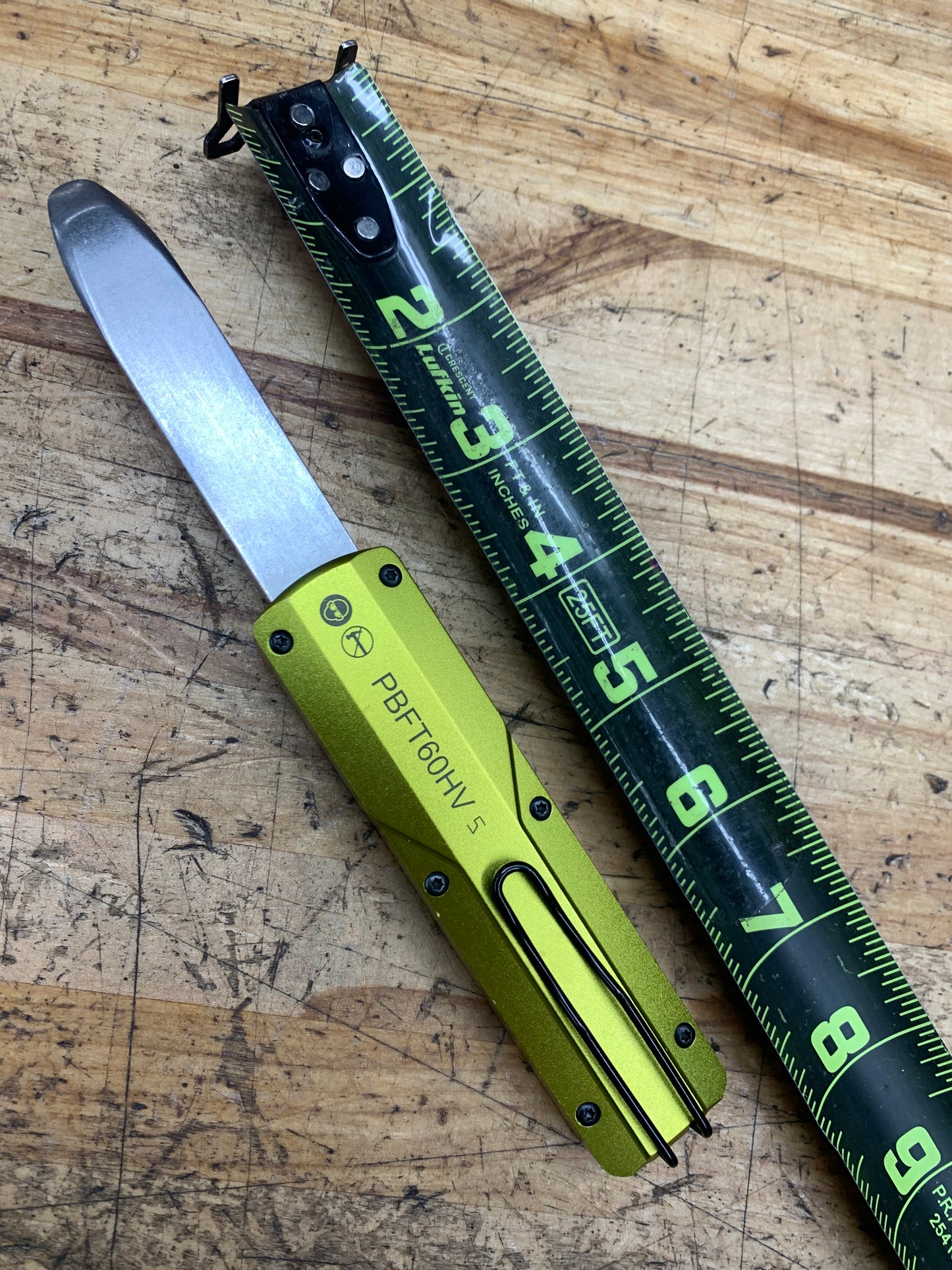 Snap On OTF Hiviz Yellow Retractable Clip Removal Trim Panel Tool BRAND NEW PBFT60HV