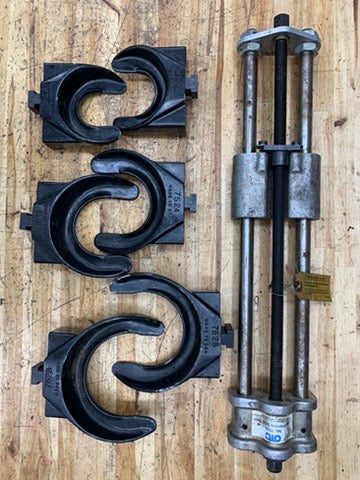 OTC SPX 7520 MacPherson Strut Spring Compressor THREE SHOE SETS USA