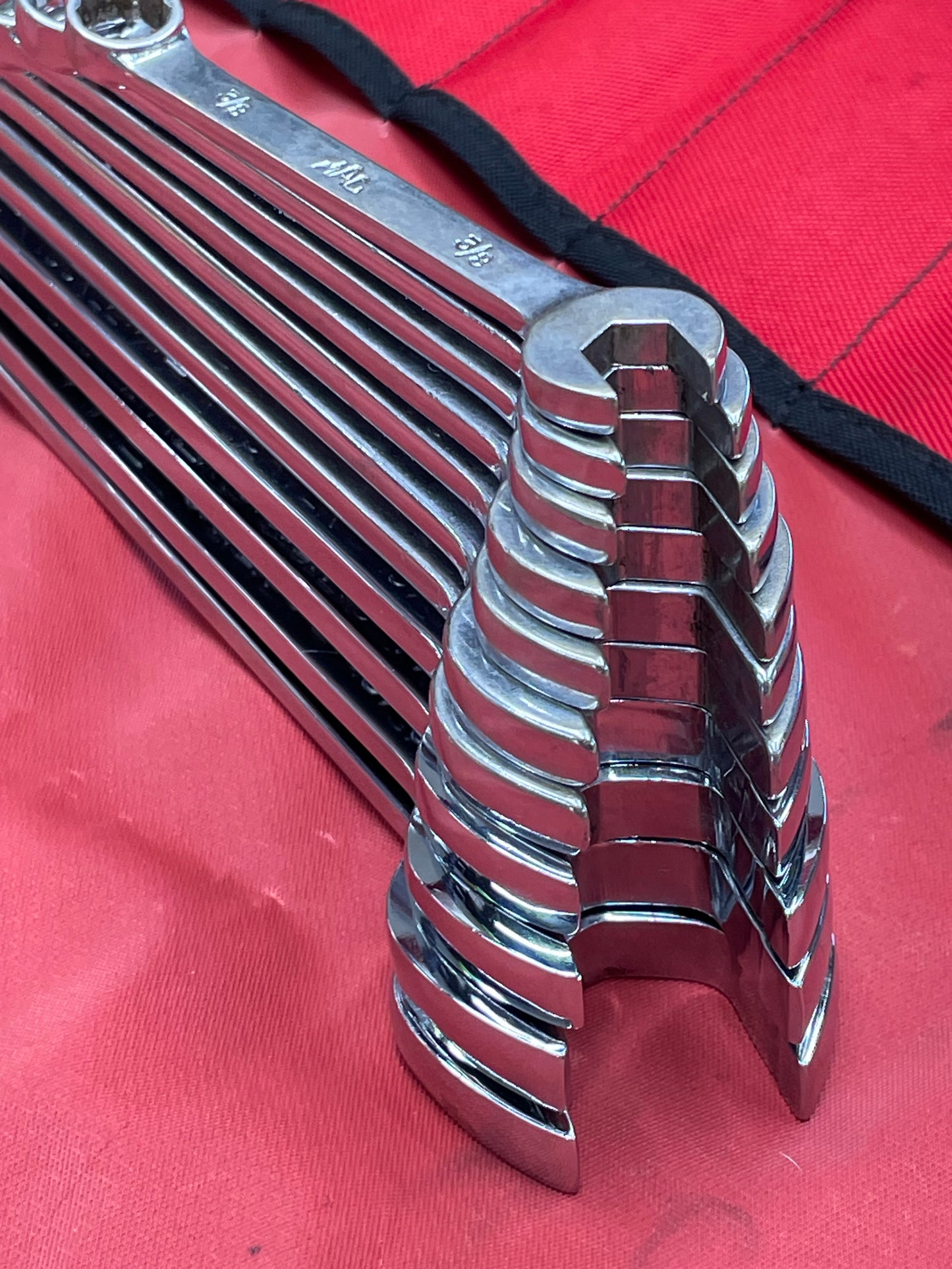Mac SAE Short Pattern Combo Wrench Set 11pc 3/8”-1” USA