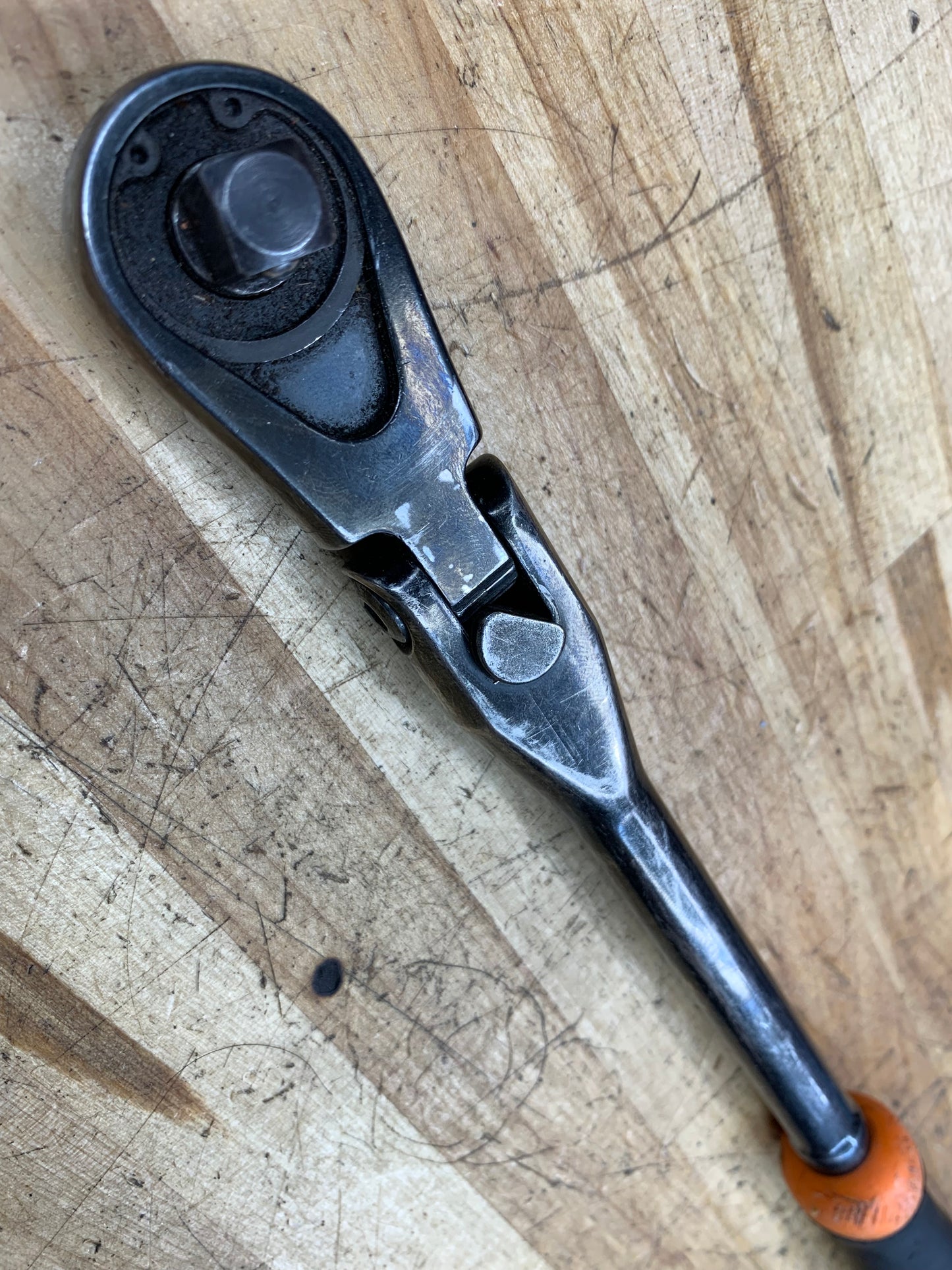 Matco 3/8" Locking Flex Head Ratchet 88 Fine Tooth Orange BFR128BLFM USA