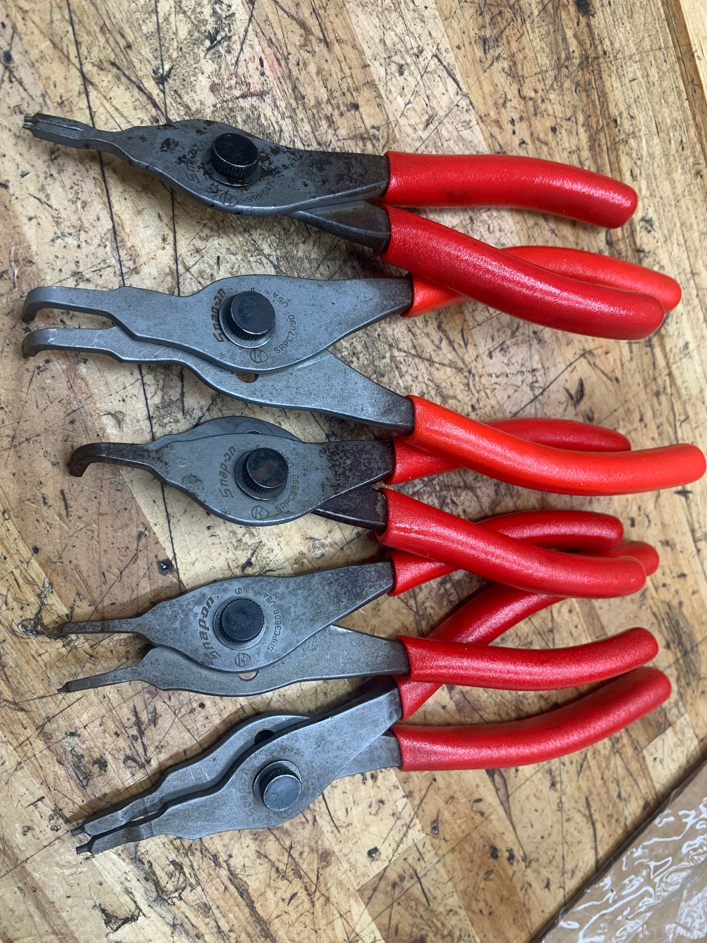 Snap On Snap Ring Plier Tray Set 5pc USA SRPC105