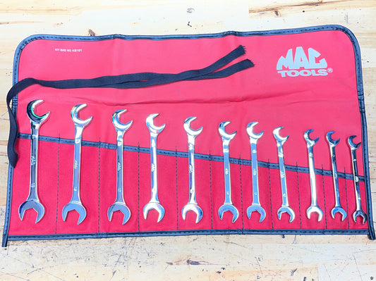 Mac Tools Metric Four Way Angle Open Wrench Set 10pc 10-19mm USA LIKE NEW