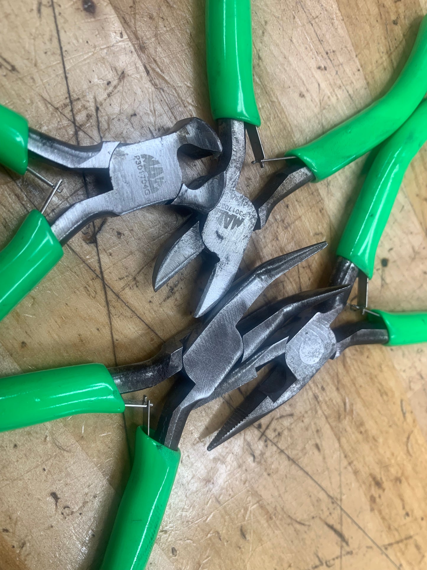 Mac Tools Mini Plier Set 4pc Green