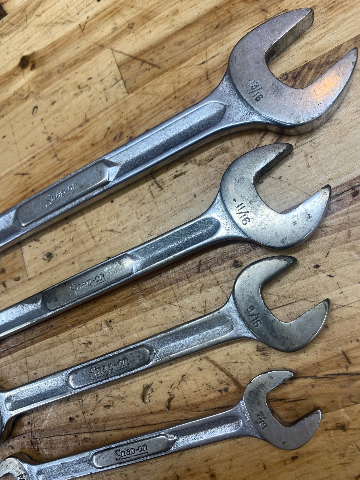 Snap On SAE Open Wrench Set Vintage 4pc. USA