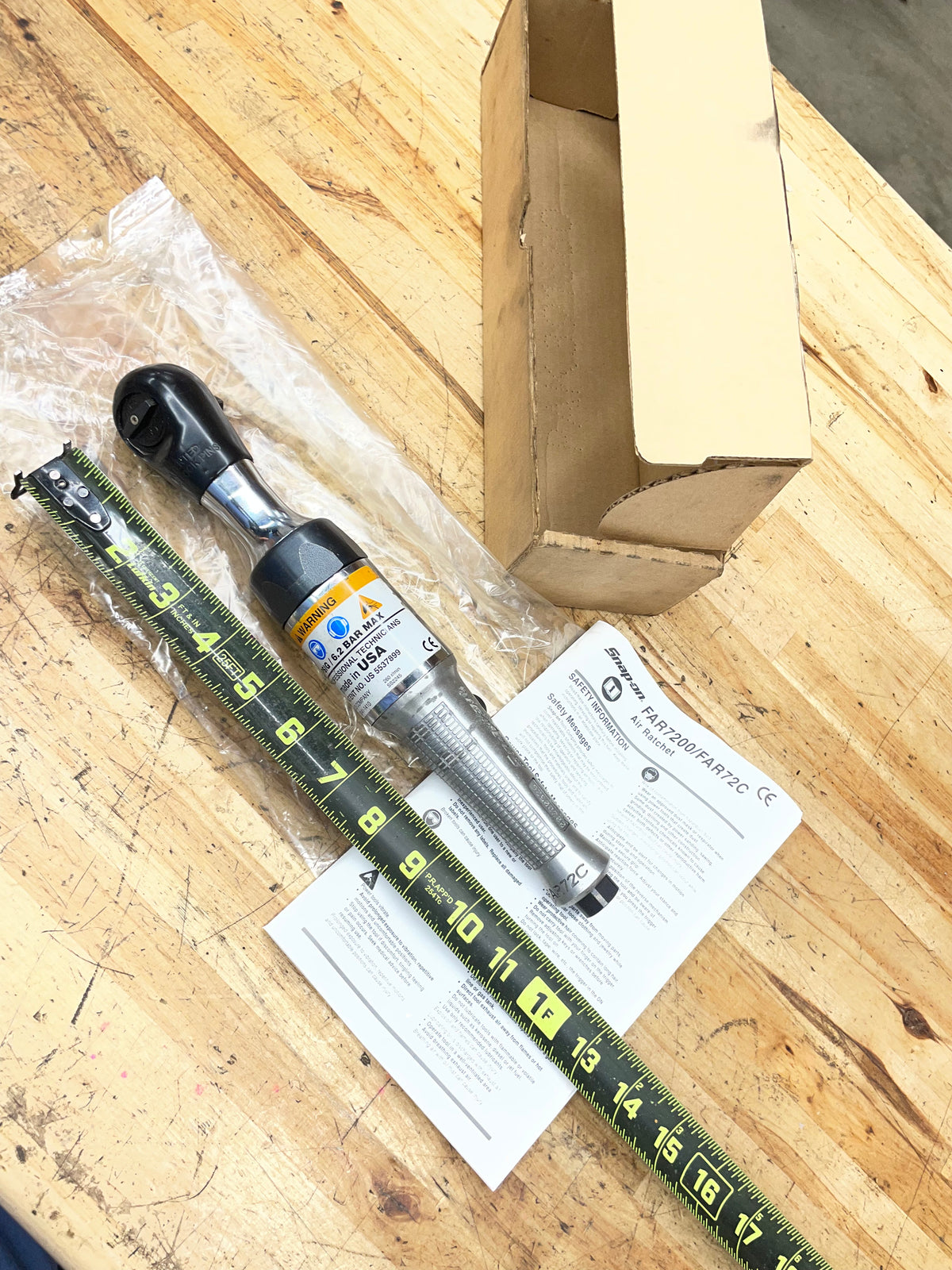 Snap On 3/8” Air Ratchet Pneumatic USA FAR27C