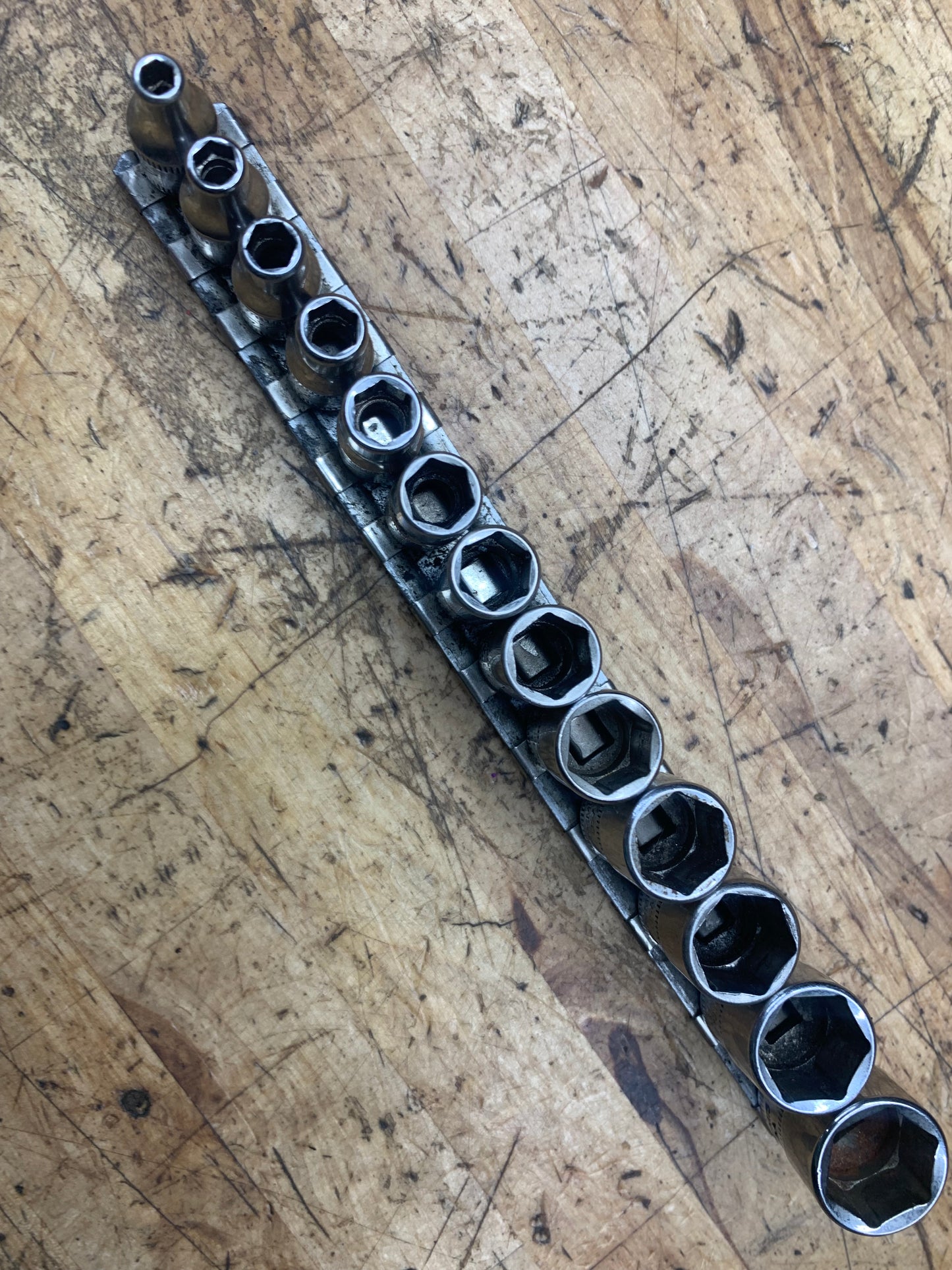Snap On 1/4" Metric Shallow Socket Set 13pc USA 113TMMY